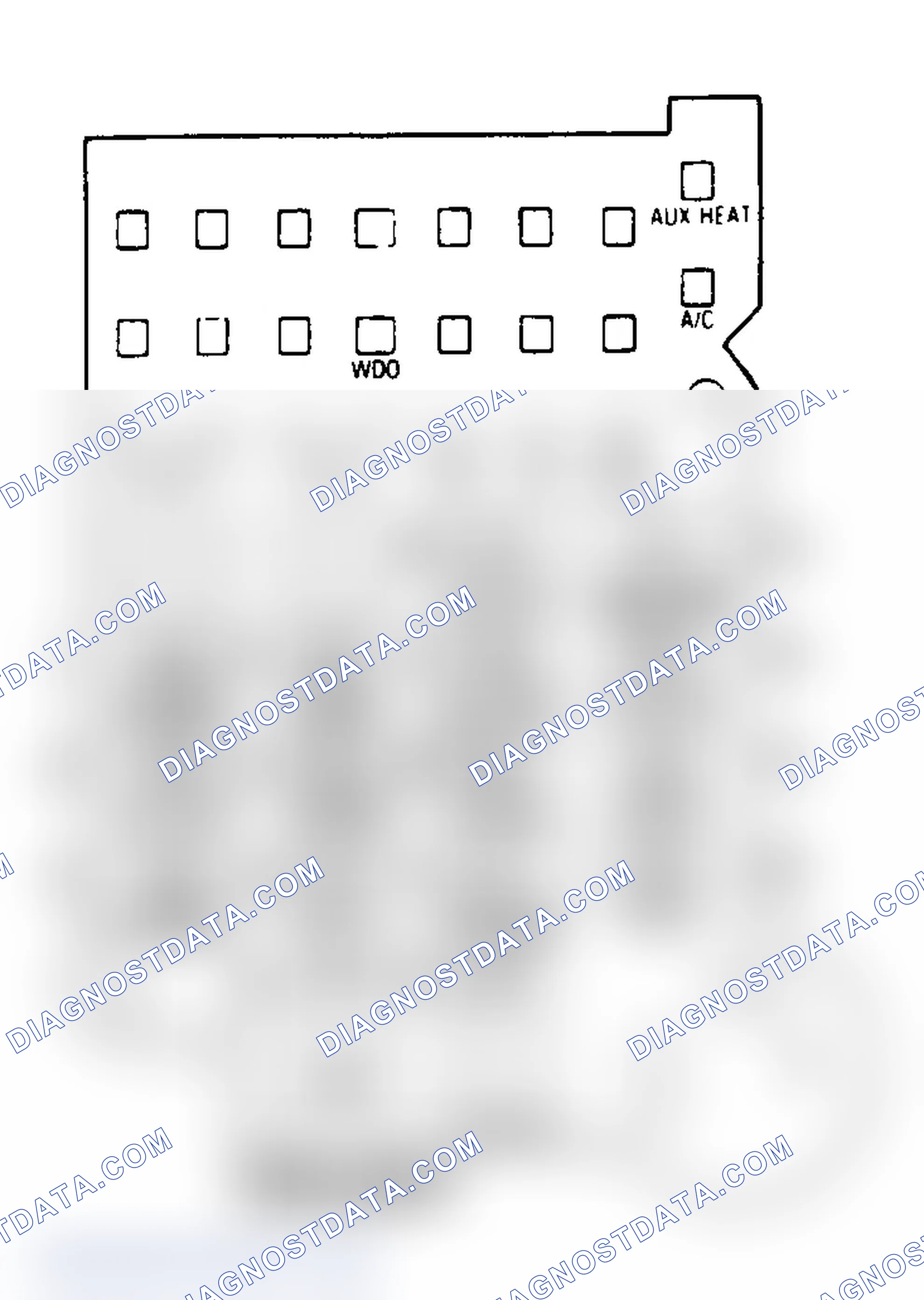 Scheme 26: FUSE PANEL IDENTIFICATION (1988-92 "G" SERIES VAN)