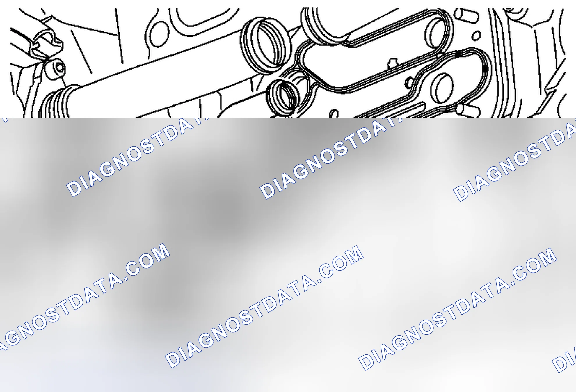 Scheme 8: Engine Oil Cooler Inlet Pipe Replacement (1.8L LUW and LWE)