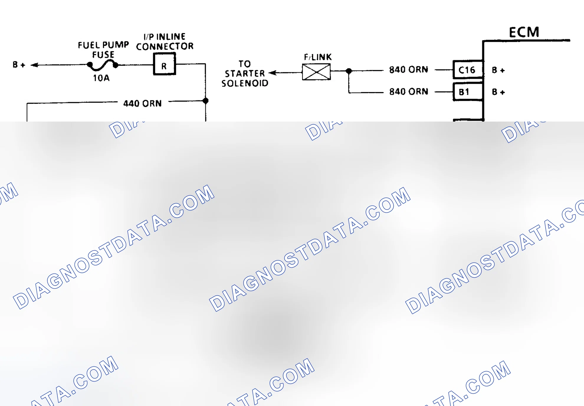 Scheme 89: Code 54 Schematic (3.1L) Fuel Pump Circuit