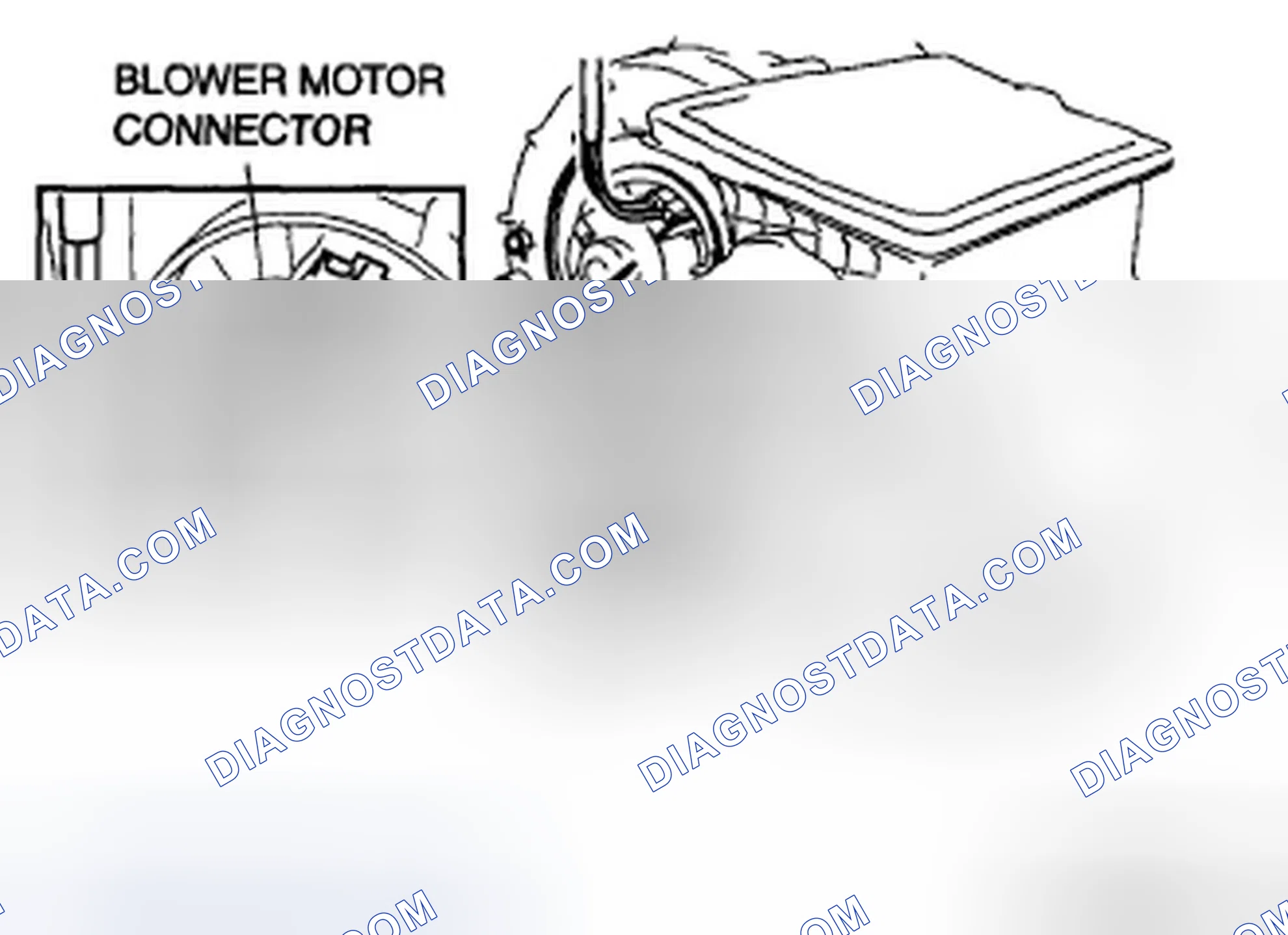 Scheme 89: FRONT BLOWER MOTOR INSTALLATION [MANUAL AIR CONDITIONER]