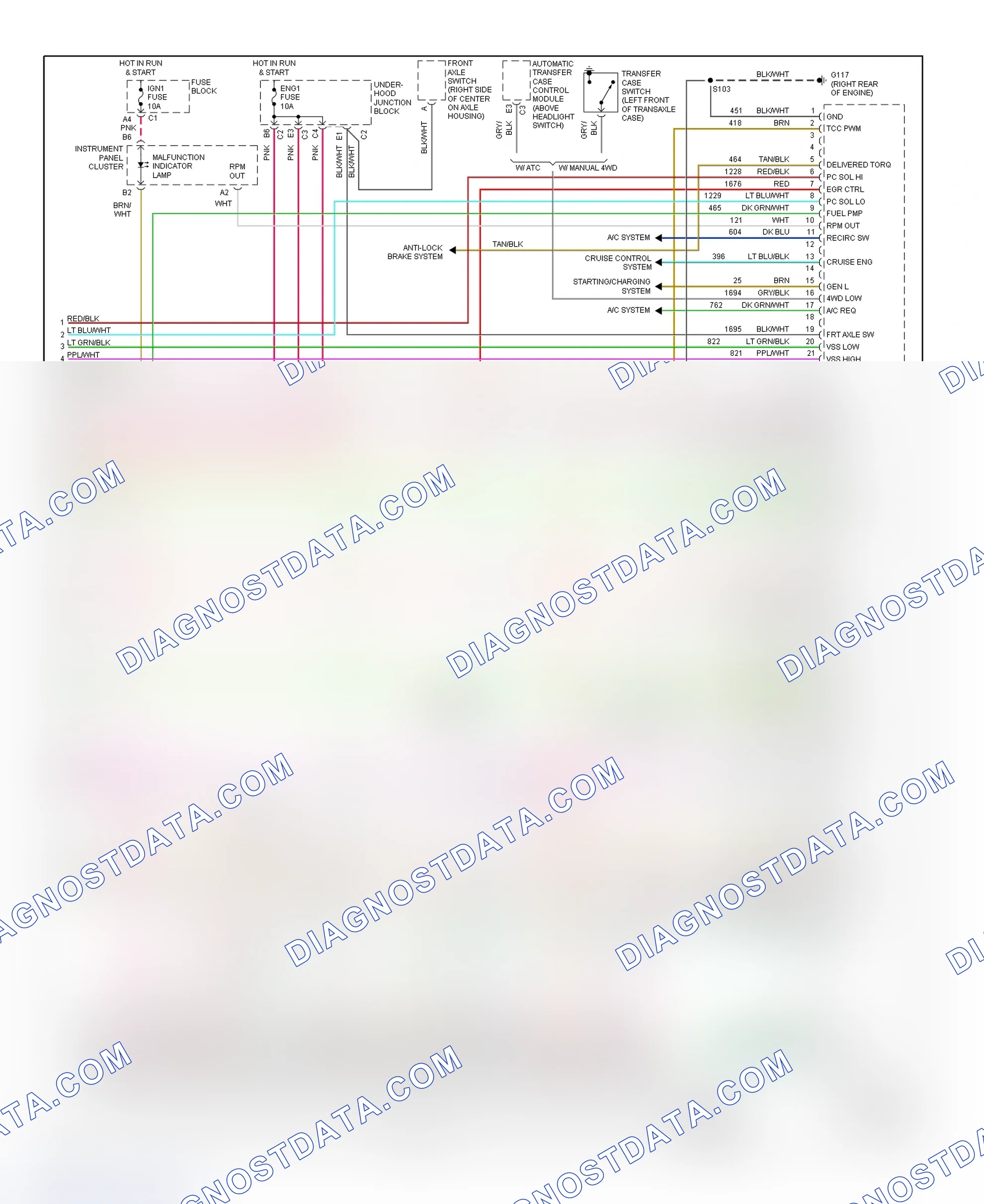 Scheme 182: PCM Wiring Diagram (Sierra, Silverado, Suburban, Tahoe, Yukon & Yukon XL - 4.8L & 5.3L - Canadian Built - 5 Of 5)