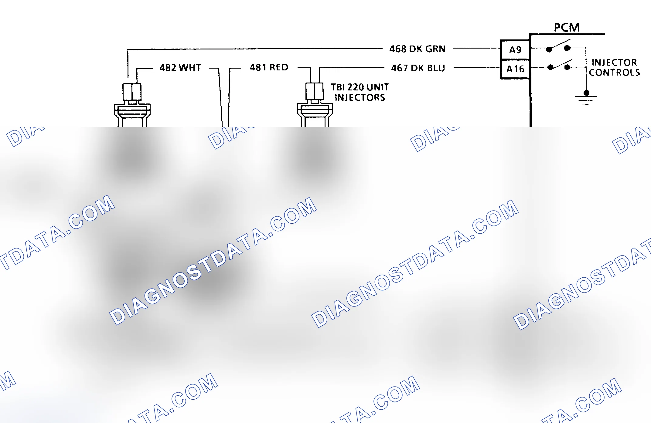Scheme 218: Code 42 Schematic ("C" & "K" Series Exc. 5.7L M/T) Ignition Control
