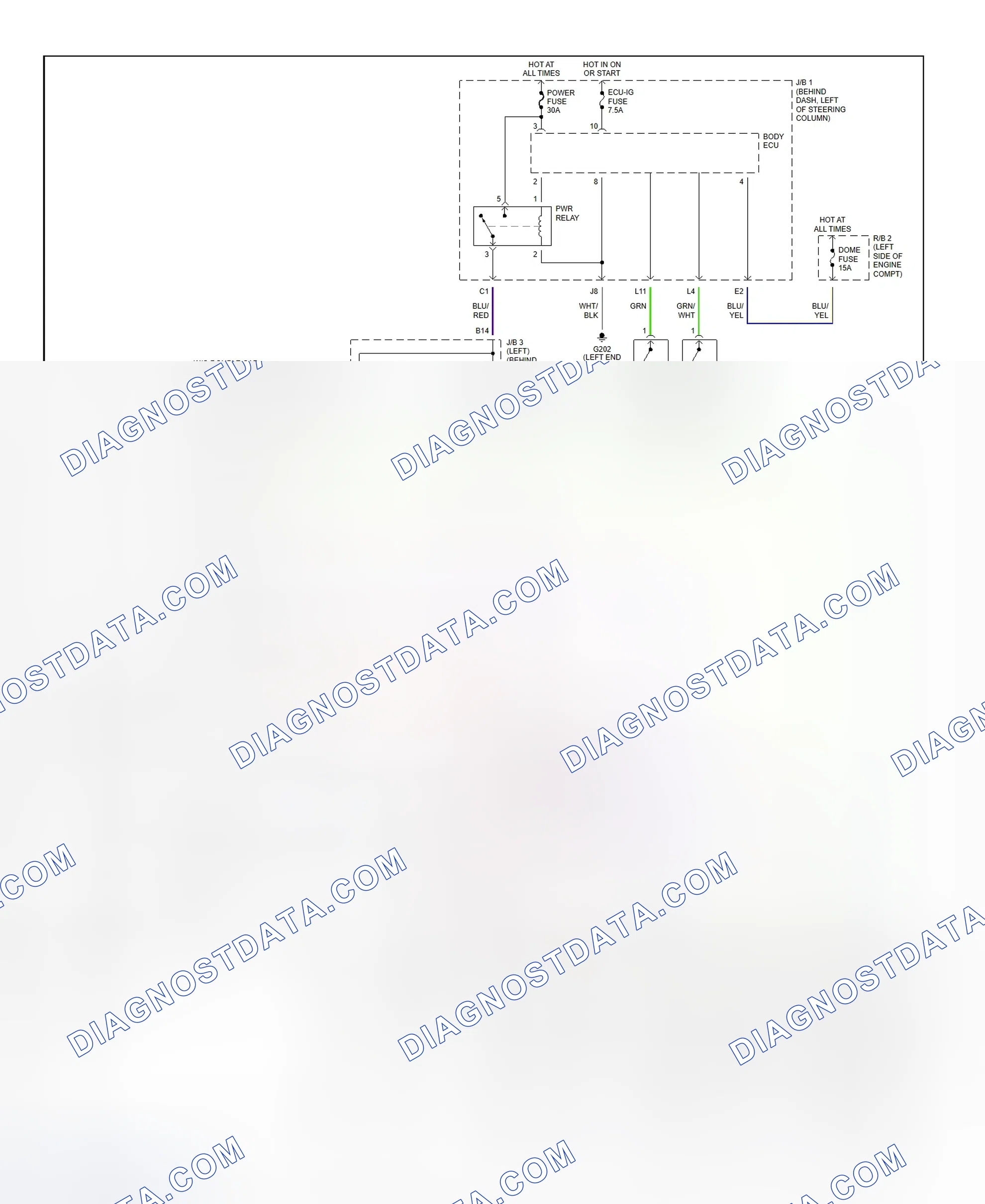 Scheme 8: Power Window System Wiring Diagram (Tacoma)