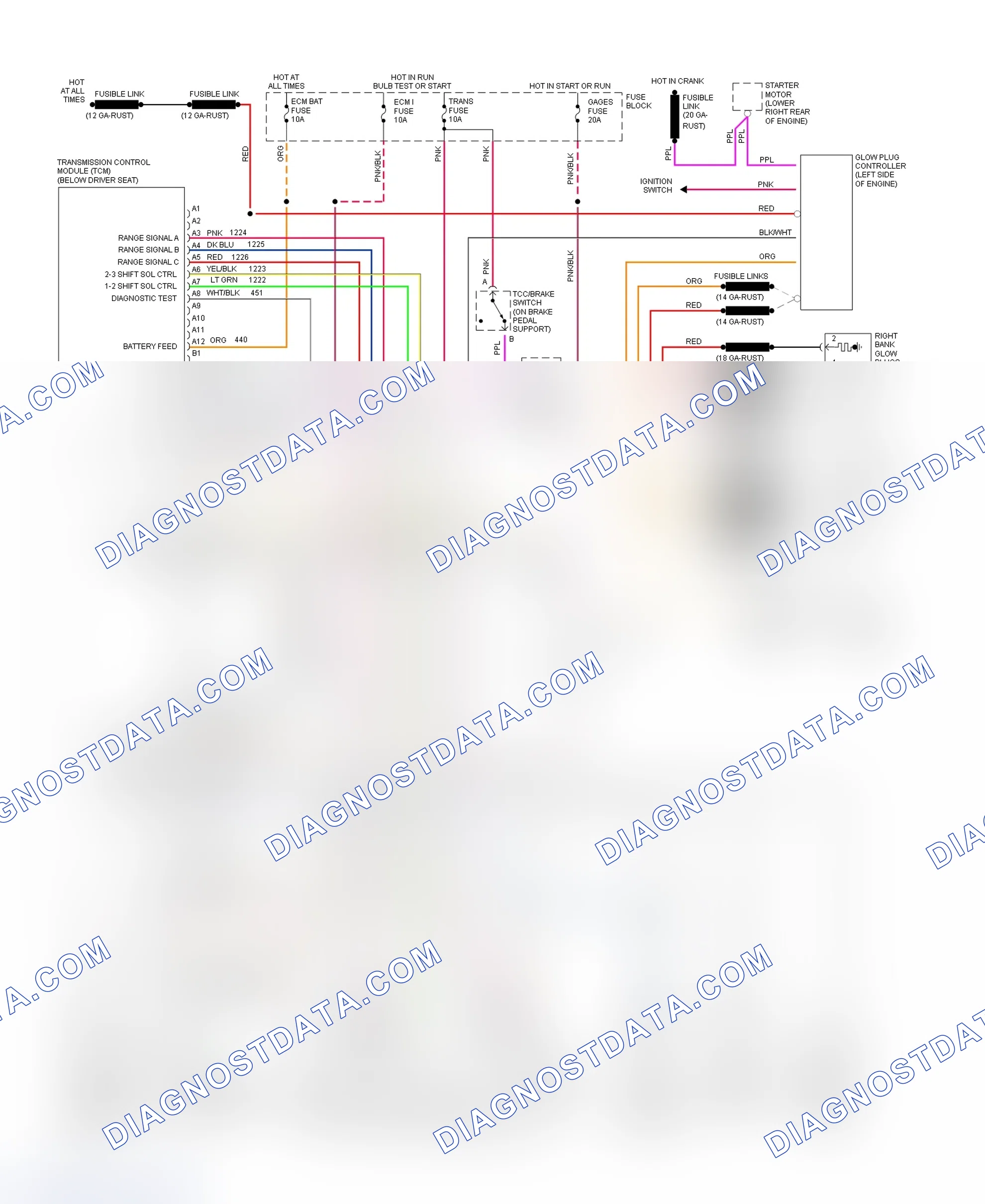 Scheme 272: Wiring Diagram (Van - VIN Y With 4L80-E)