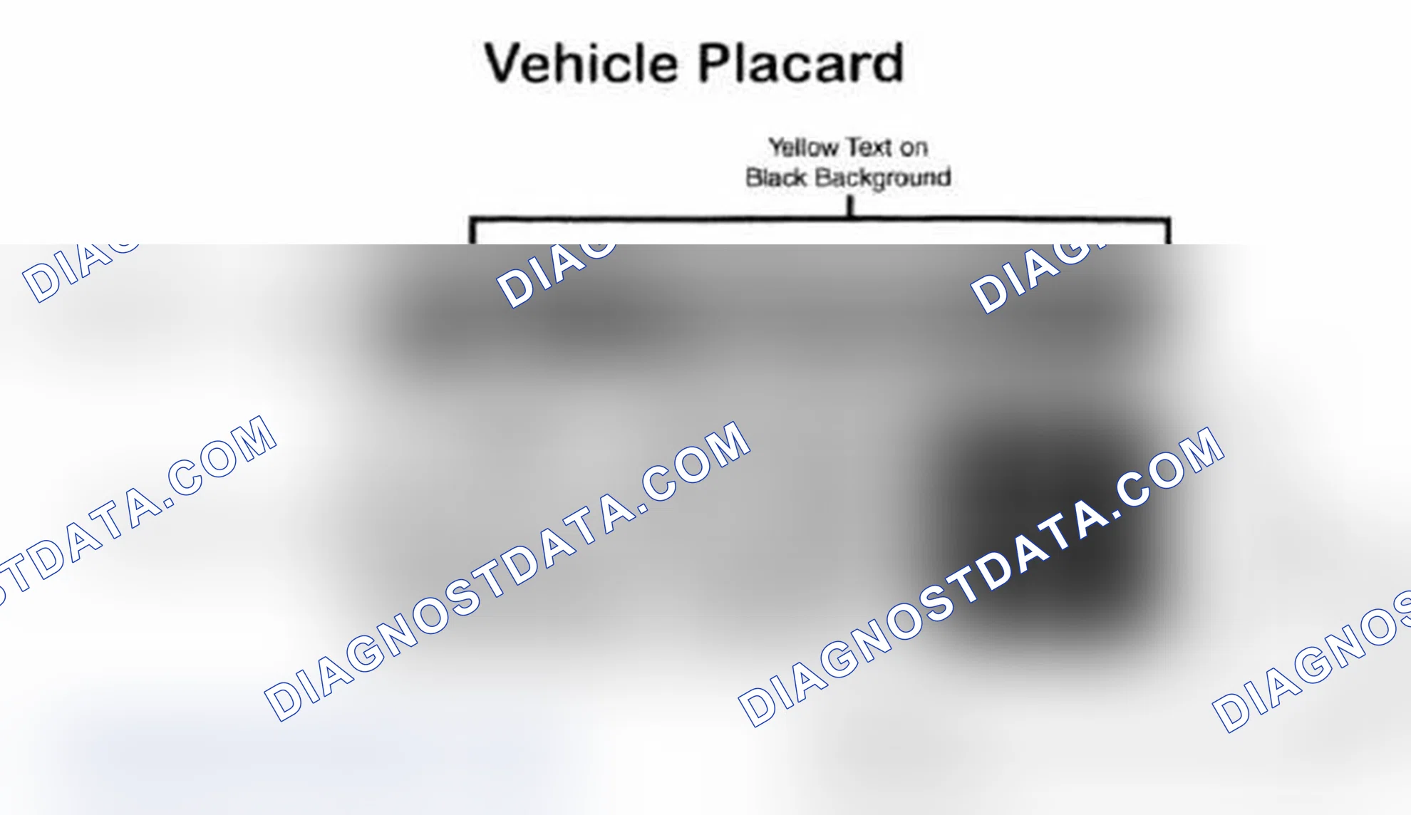 Scheme 28: Vehicle Tire Placard - Typical