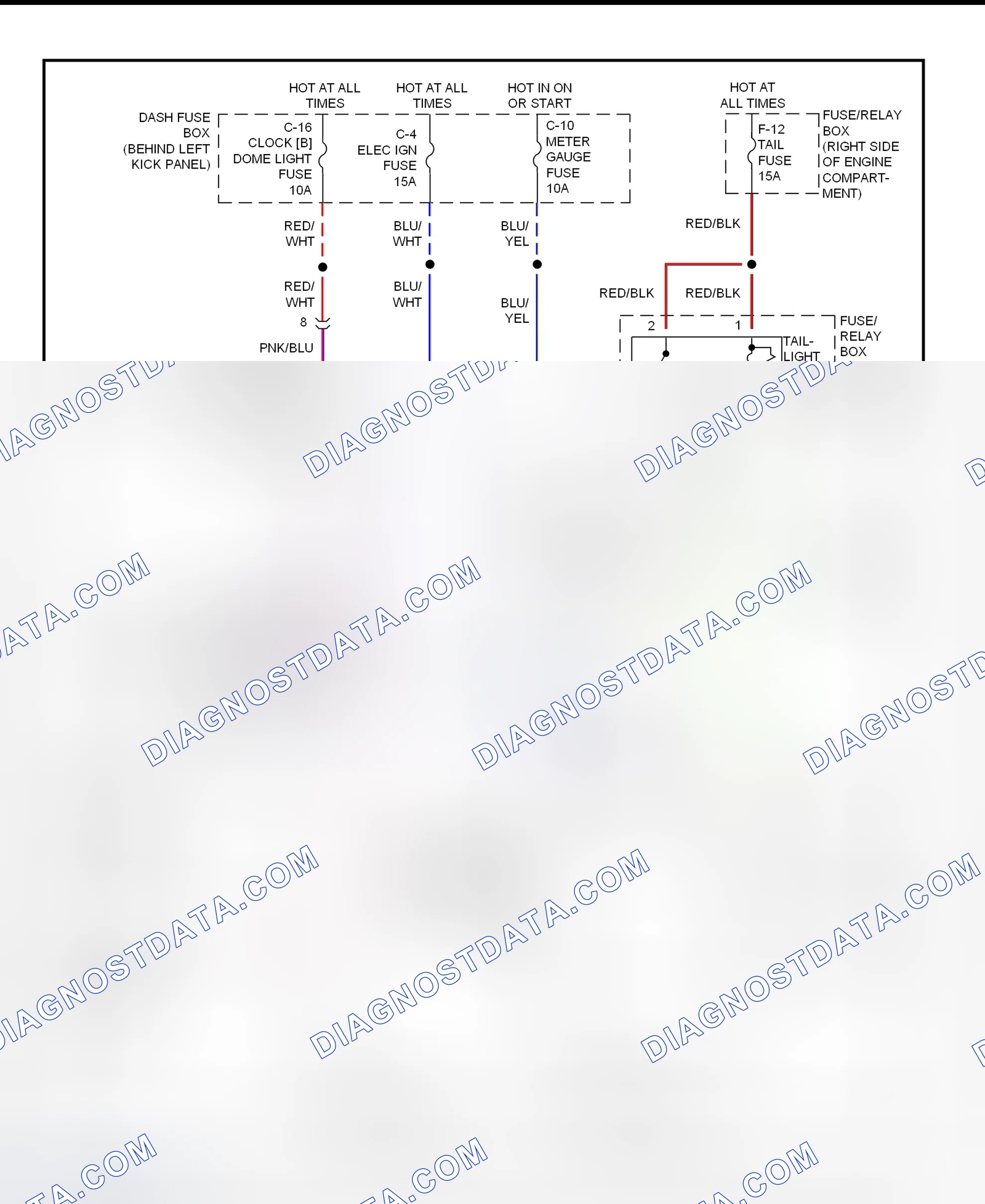 Scheme 2: Warning System Wiring Diagram (Trooper)