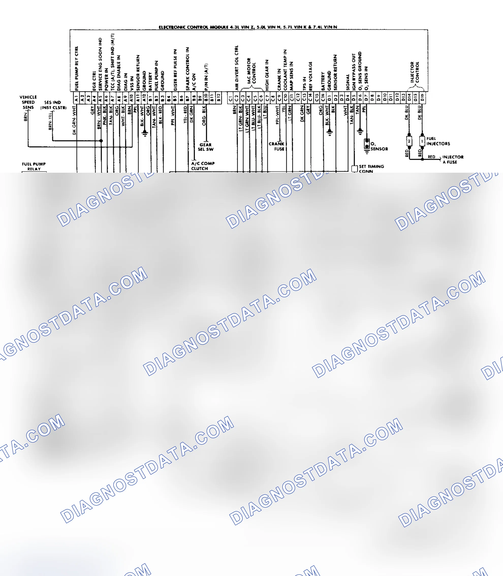 Scheme 159: "C/K" Series (4.3L, 5.0L, 5.7L & 7.4L) Wiring Diagram