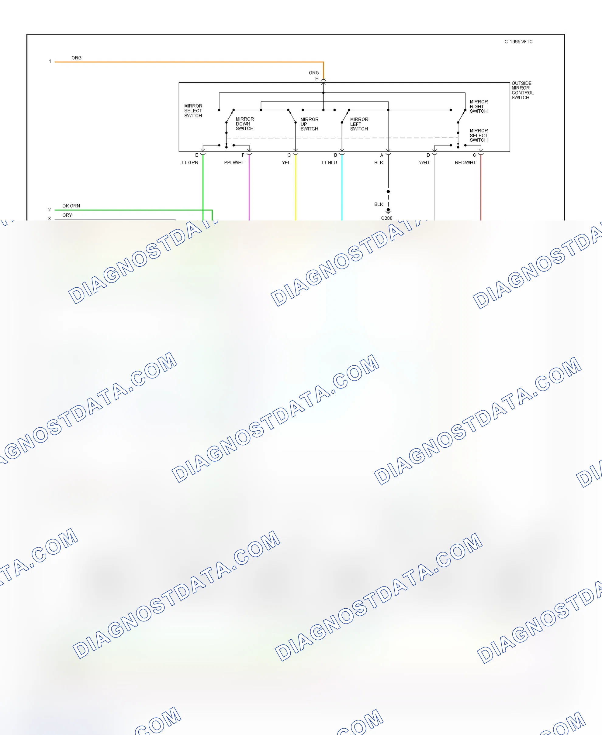 Scheme 6: Power Memory Seats Wiring Diagram (Park Avenue - 2 Of 2)