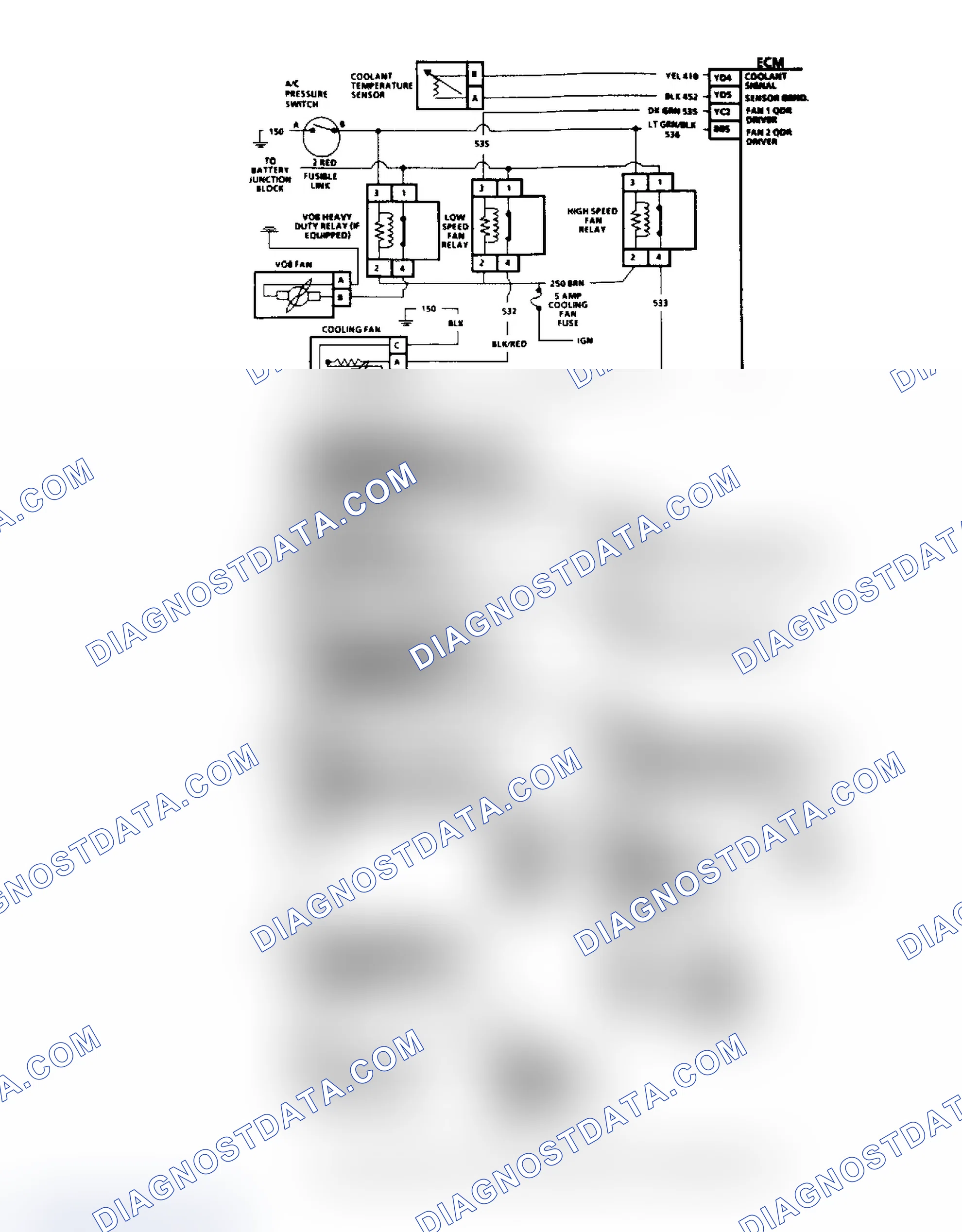 Scheme 539: Chart C12A, Coolant Fan Check