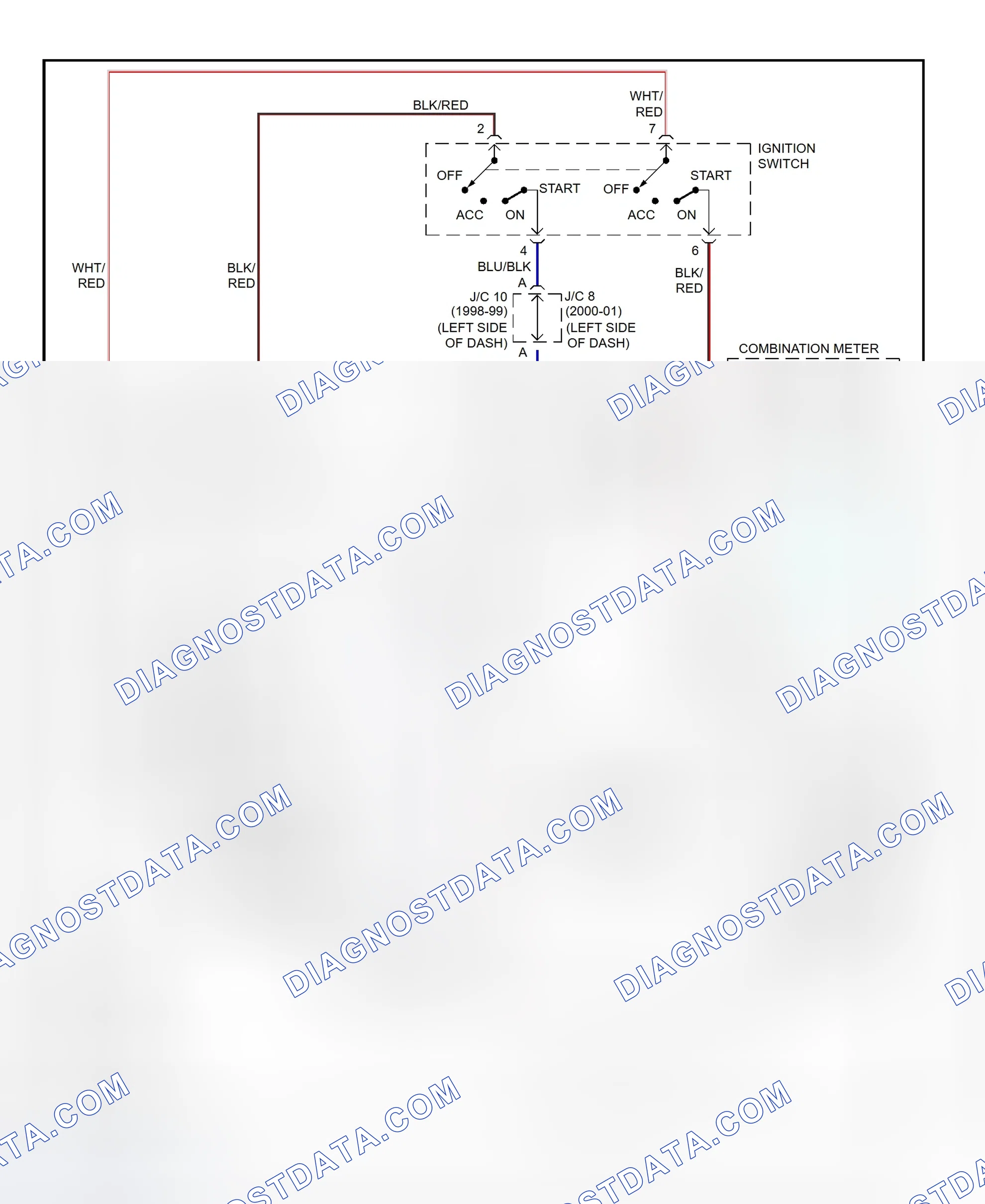 Scheme 6: Charging System Wiring Diagram (Lexus LX470)