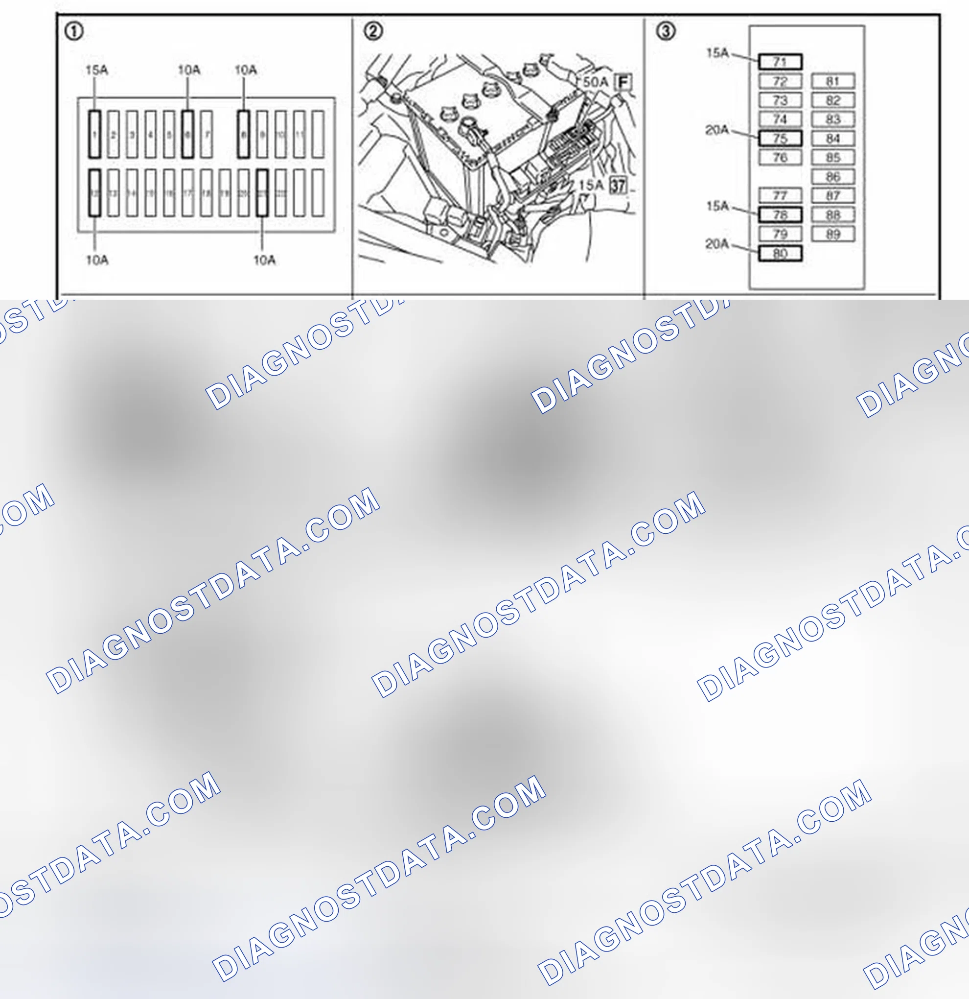 Scheme 41: Component Parts and Harness Connector Location