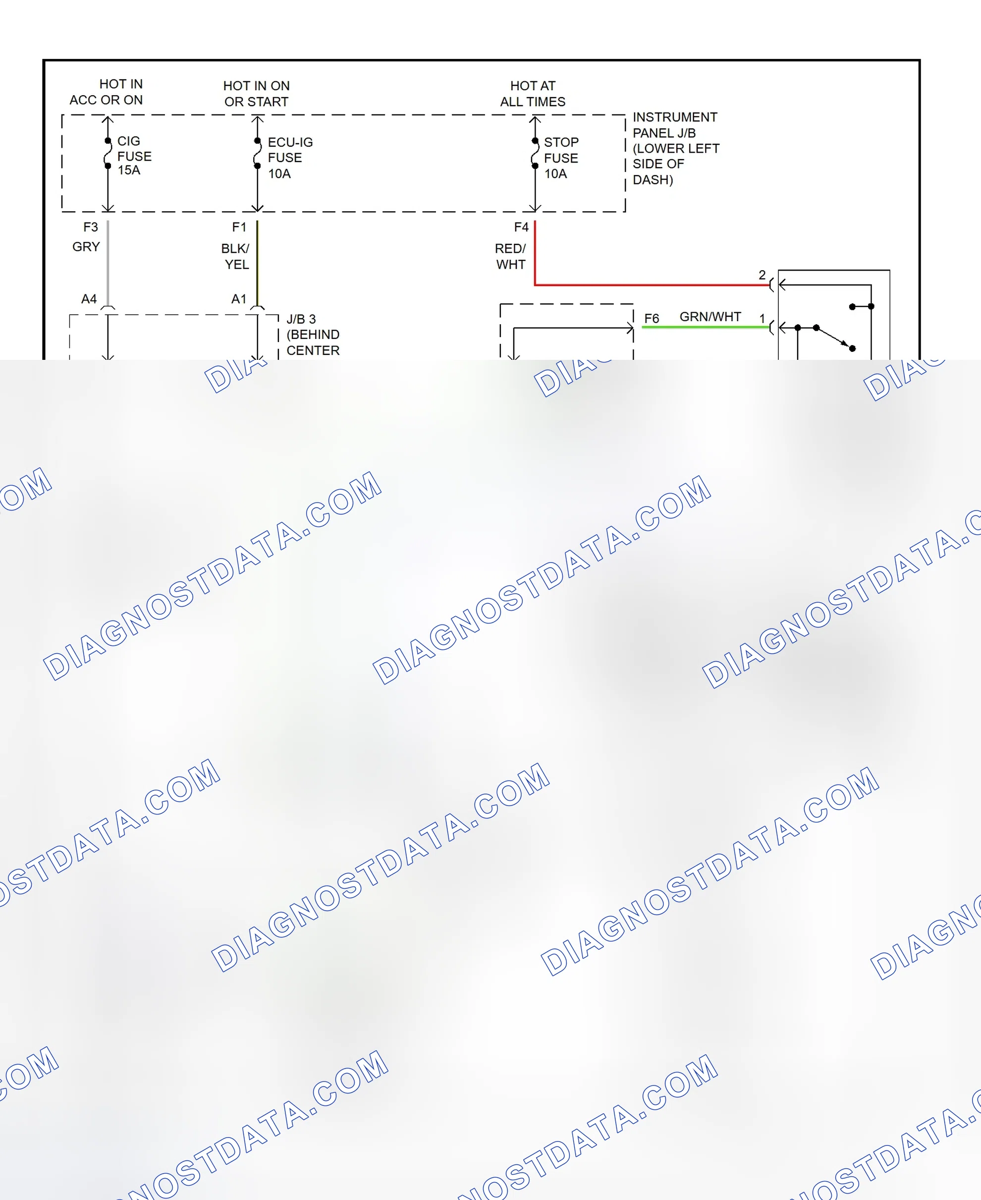 Scheme 235: Shift Lock System Wiring Diagram (Toyota RAV4)