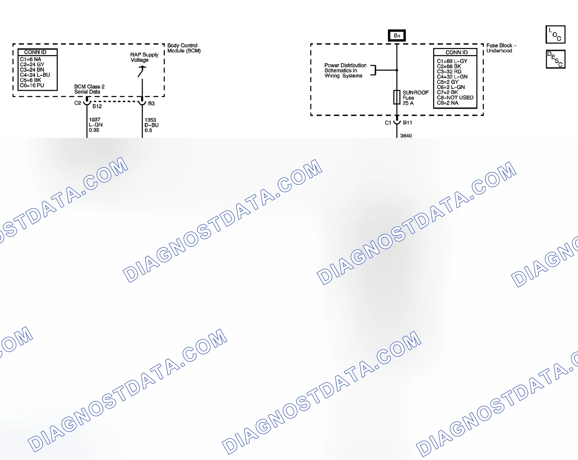 Scheme 102: Retained Accessory Power (RAP) Schematics