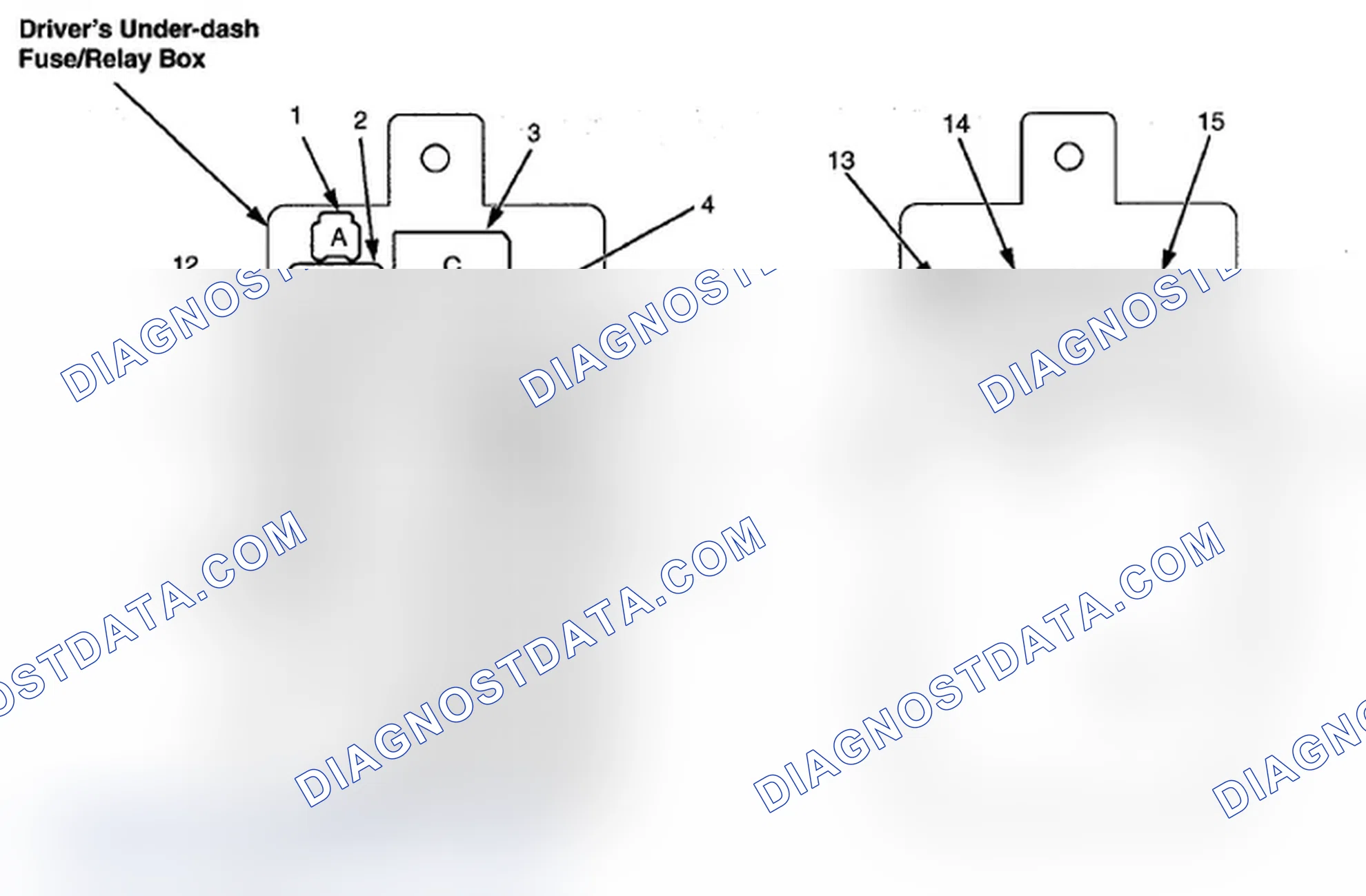 Scheme 362: Drivers Under-Dash Fuse/Relay Box (6-5)