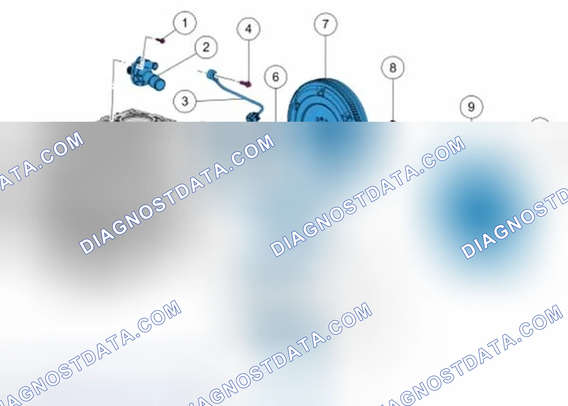 Scheme 193: Rear Engine Components Exploded View