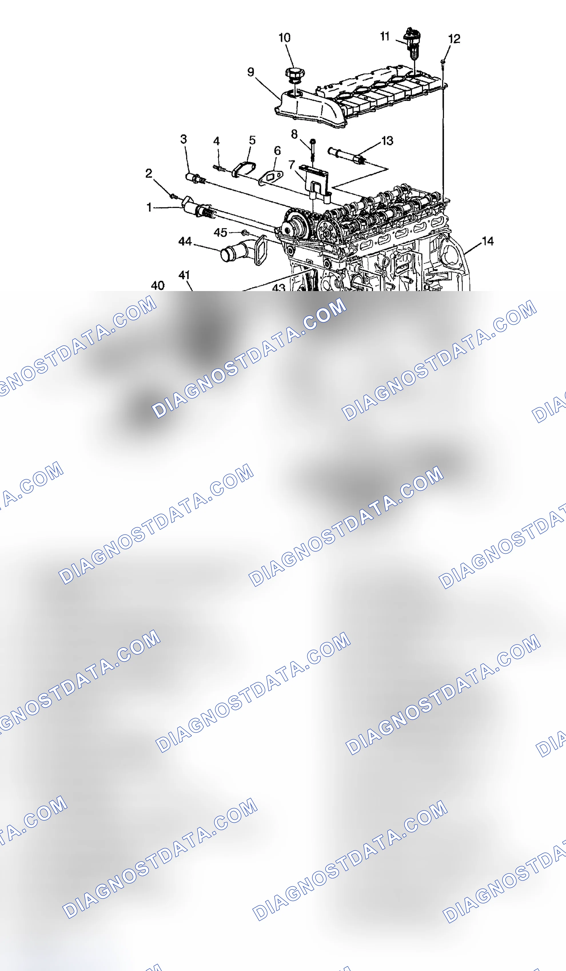 Scheme 809: Engine Cover and Components