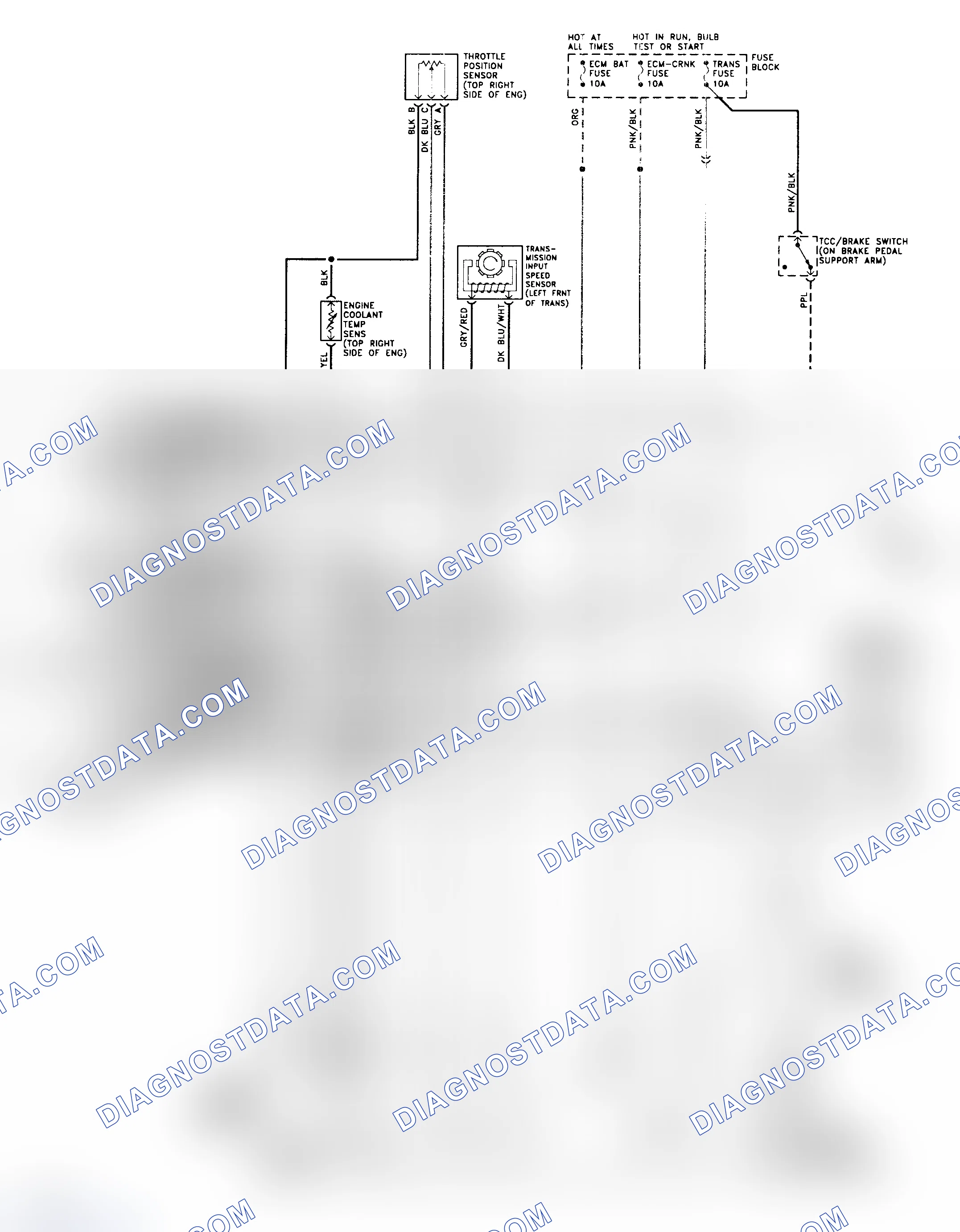 Scheme 194: 4L80-E Wiring Diagram (1994 "P" Series - Gasoline)