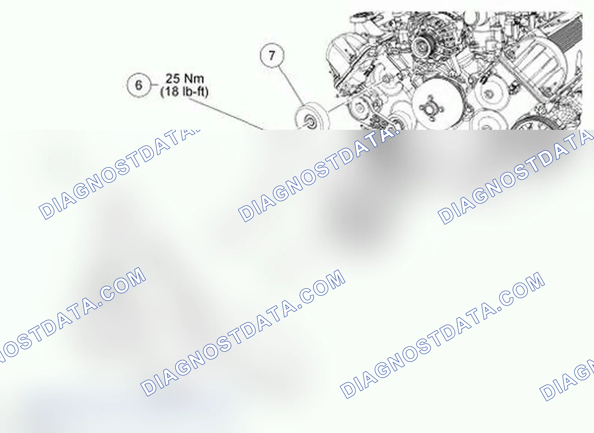 Scheme 44: Accessory Drive Belt, Idler Pulley and Crankshaft Pulley