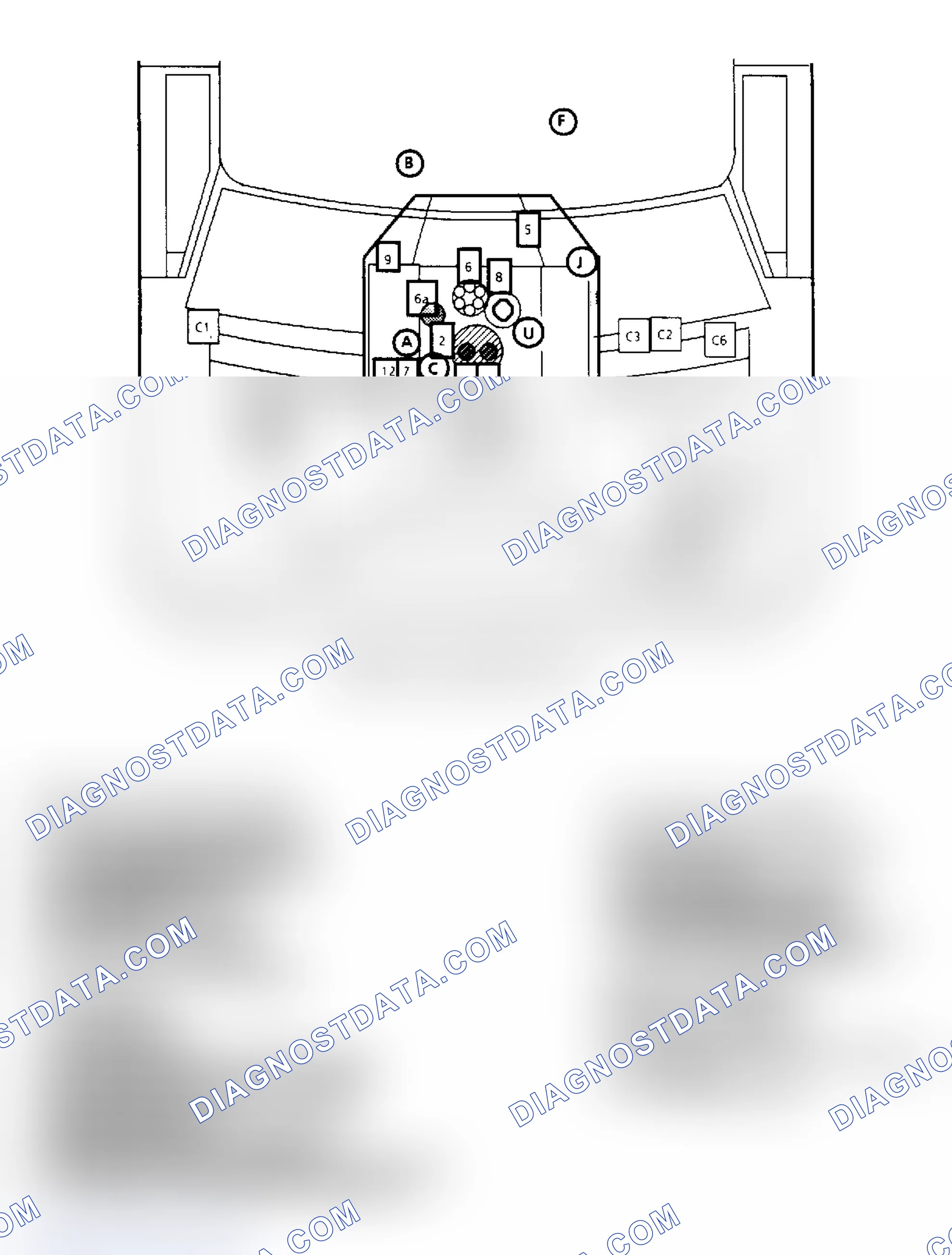 Scheme 142: Component Locations for Astro & Safari 4.3L