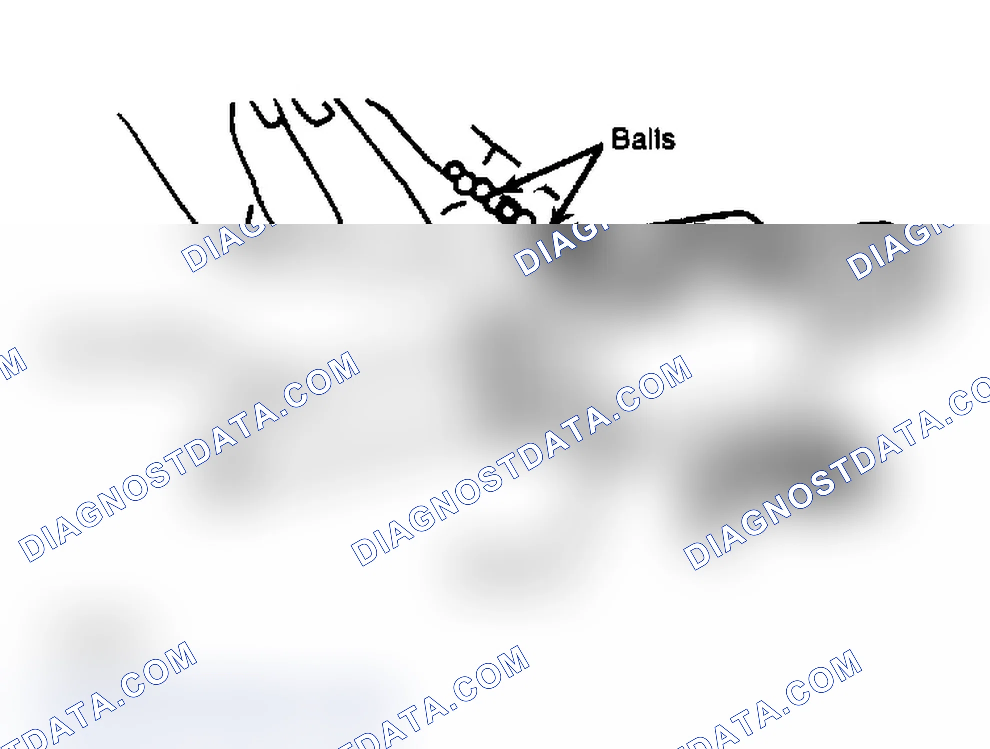 Scheme 6: Filling Ball Circuits Through Holes in Ball Nut. Do not rotate worm while installing balls.