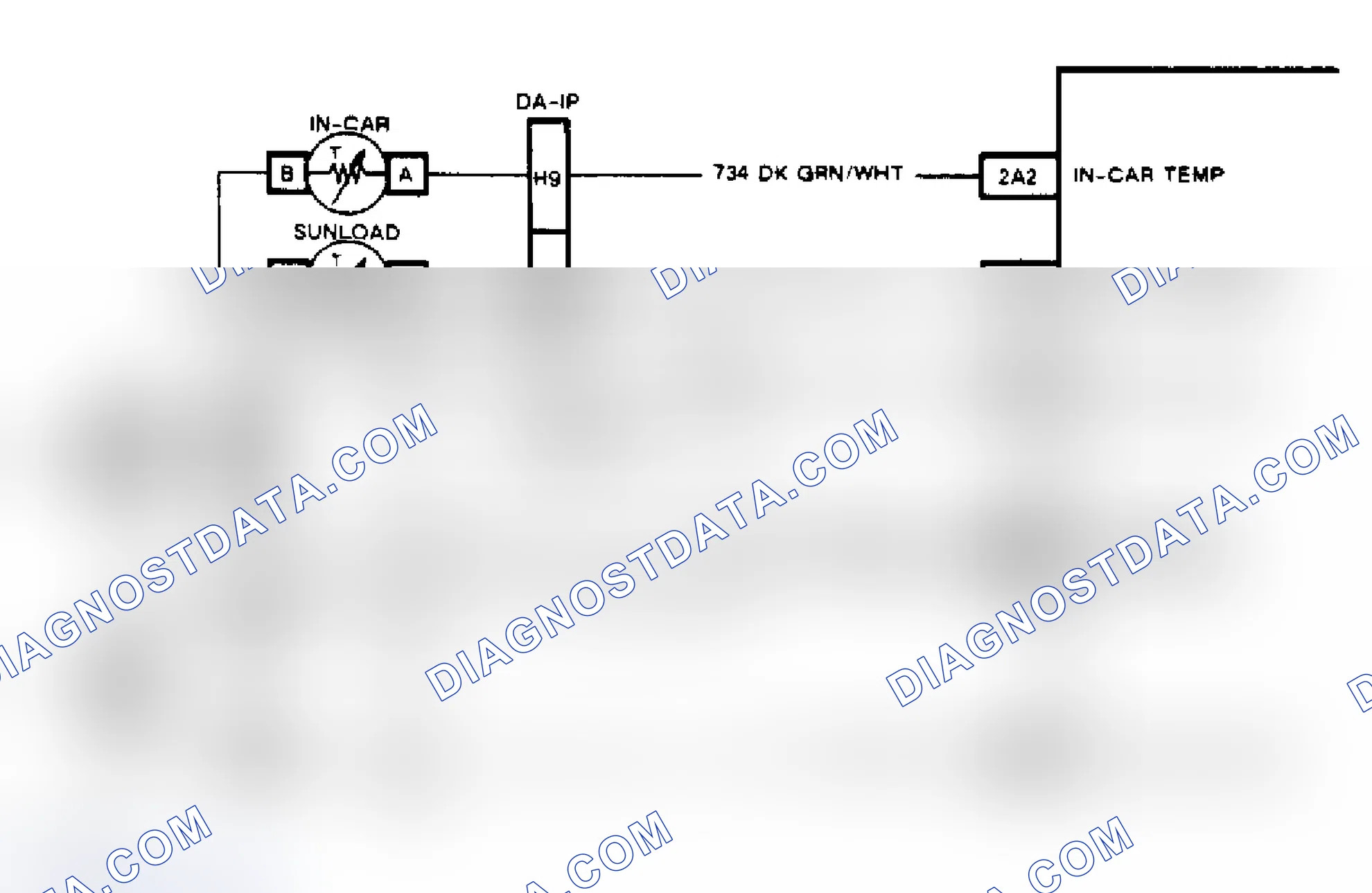 Scheme 108: Code B115, Wiring Diagram (Toronado) Sun Load Sensor Circuit