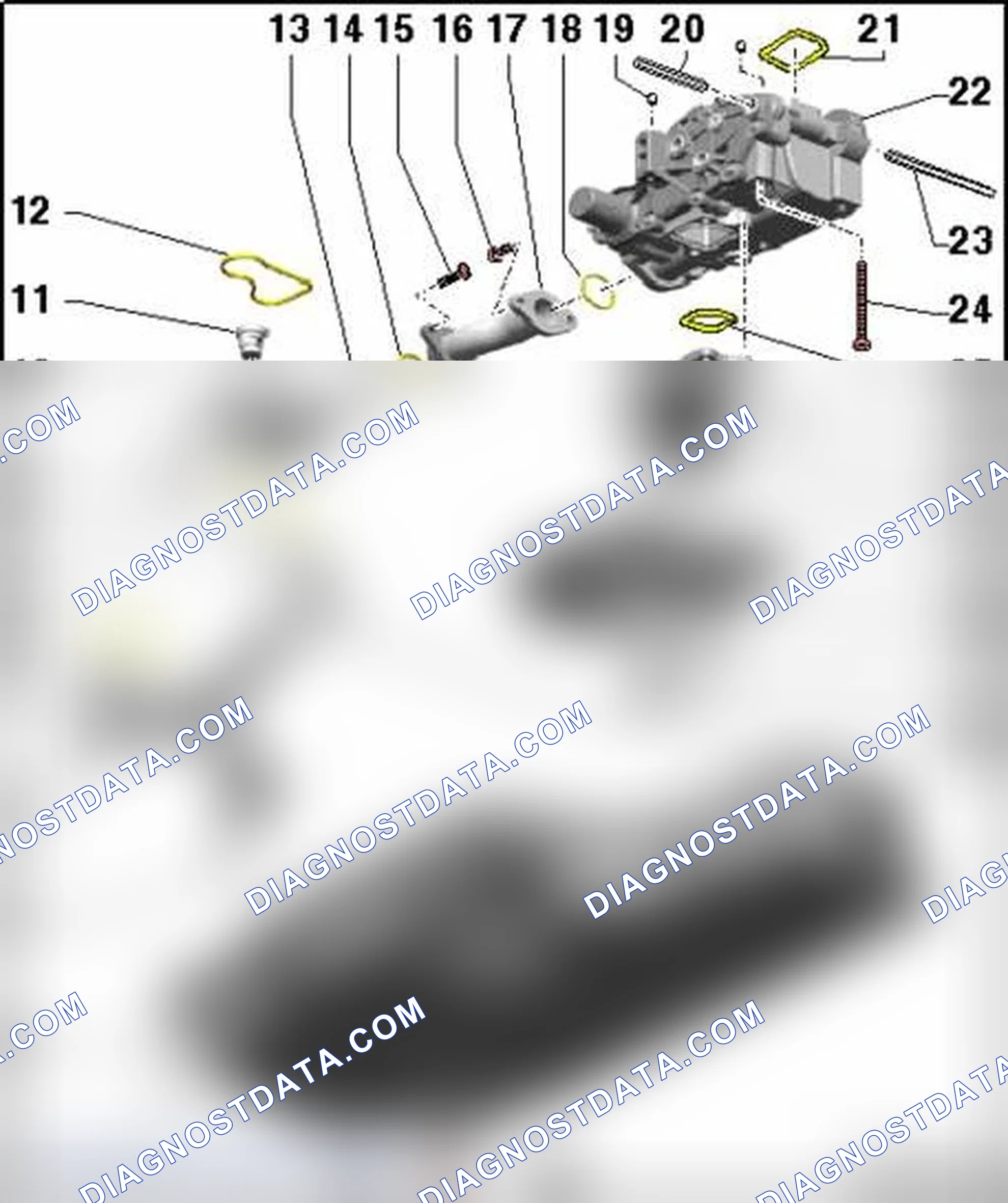 Scheme 270: Oil Pump, Oil Pan Lower Section, Component Overview
