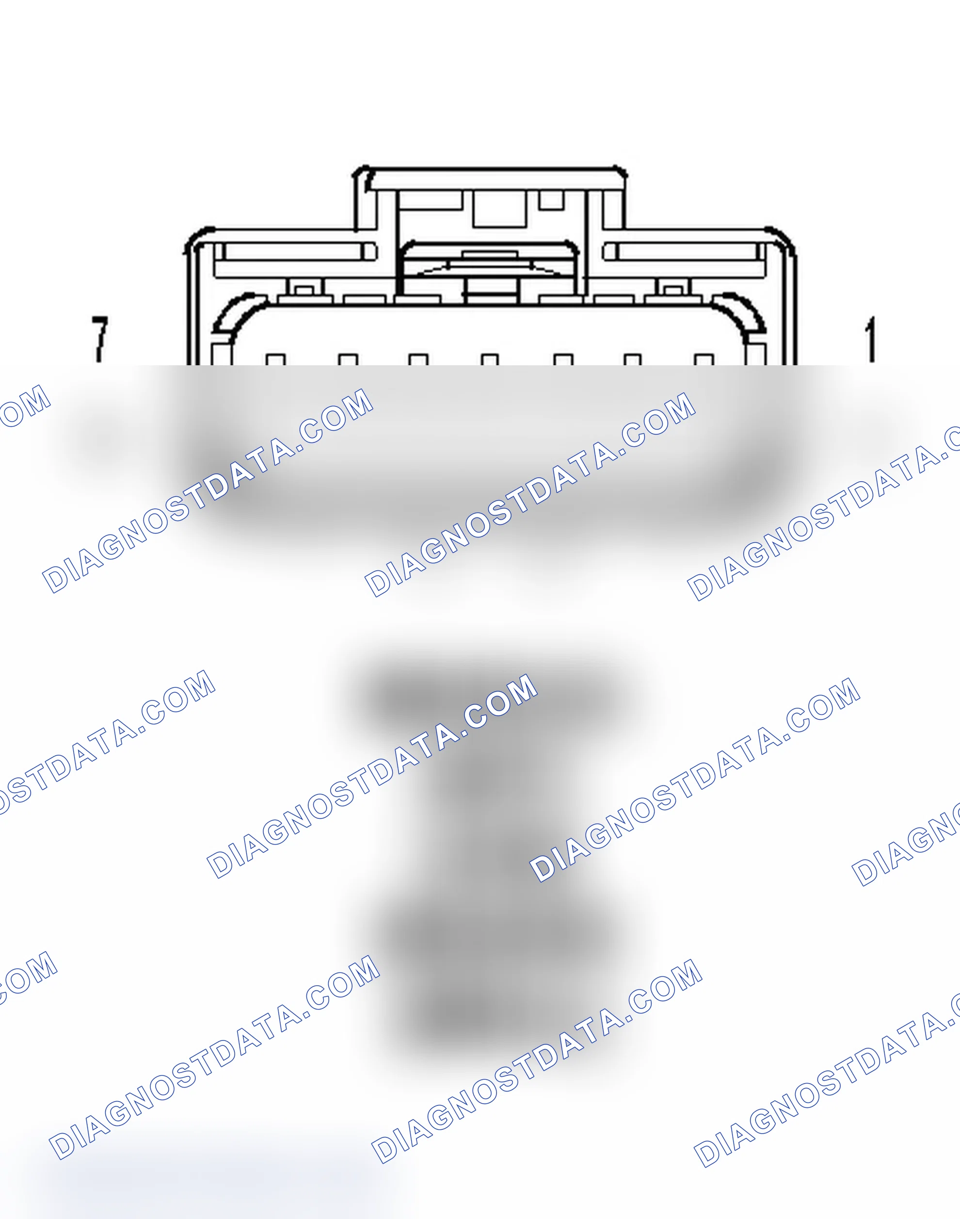 Scheme 35: Antilock Brakes Module (RWAL) Connector End View