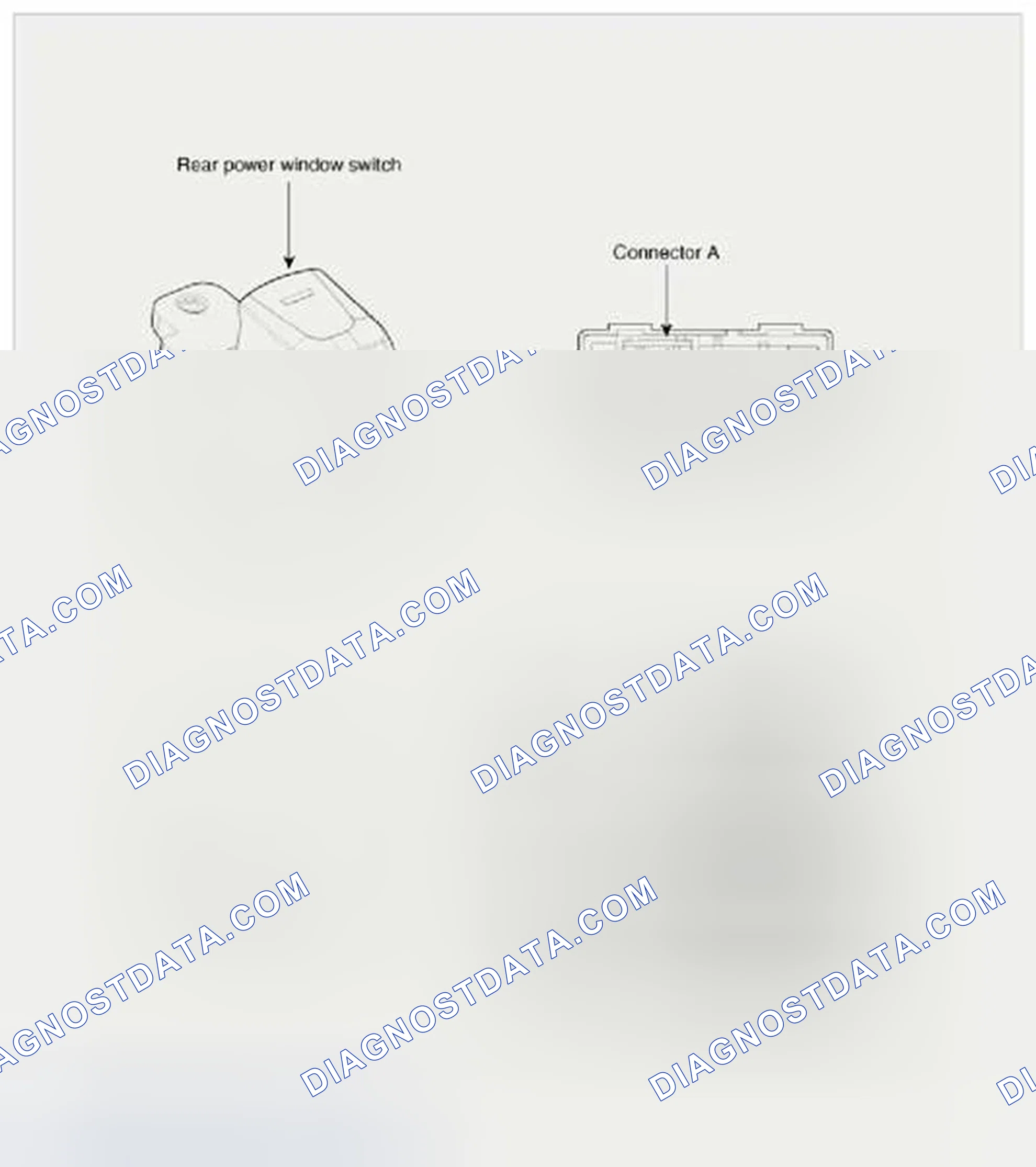 Scheme 11: Rear power window switch