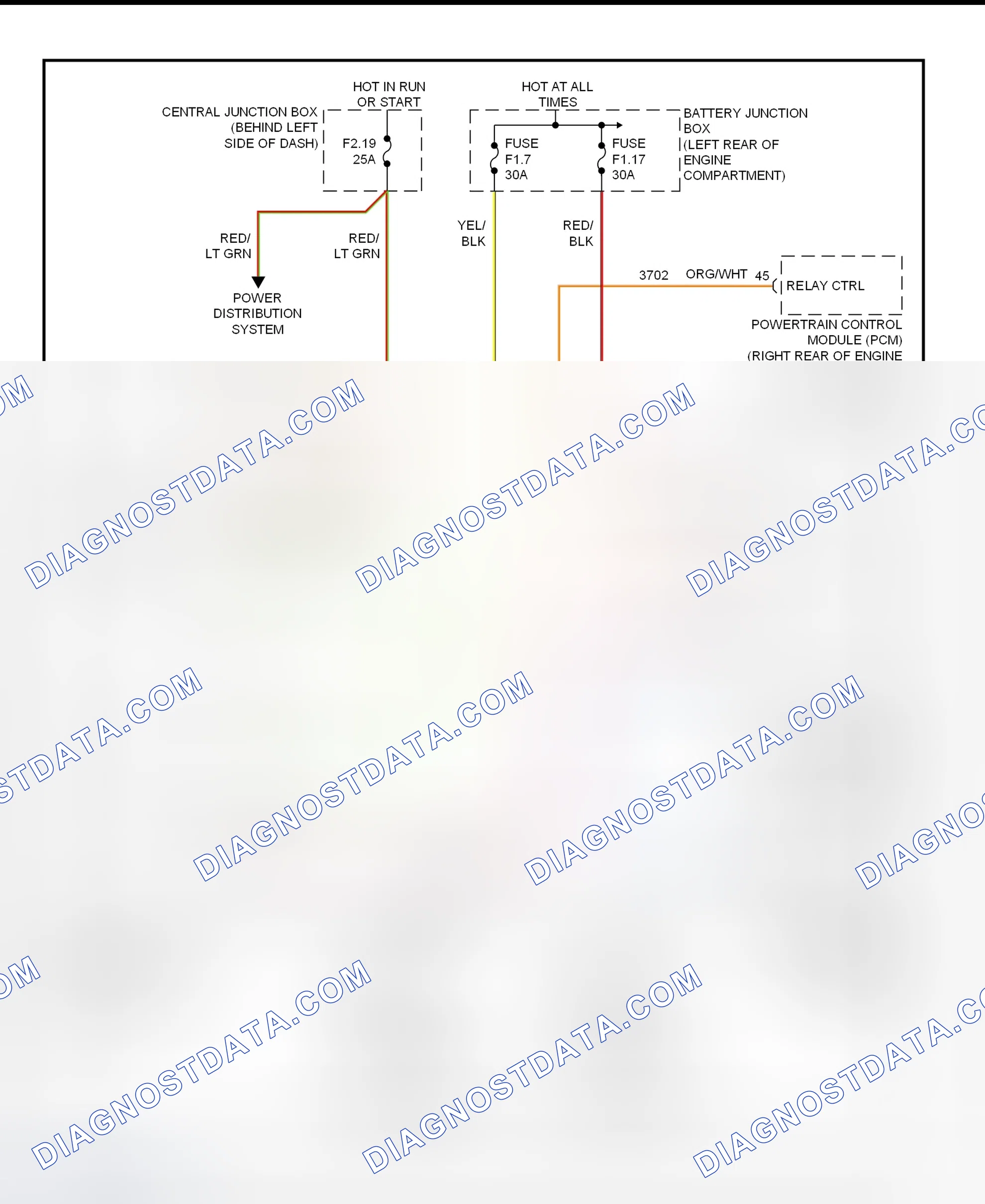 Scheme 30: Electric Cooling Fan Wiring Diagram (Ranger - 2.3L)