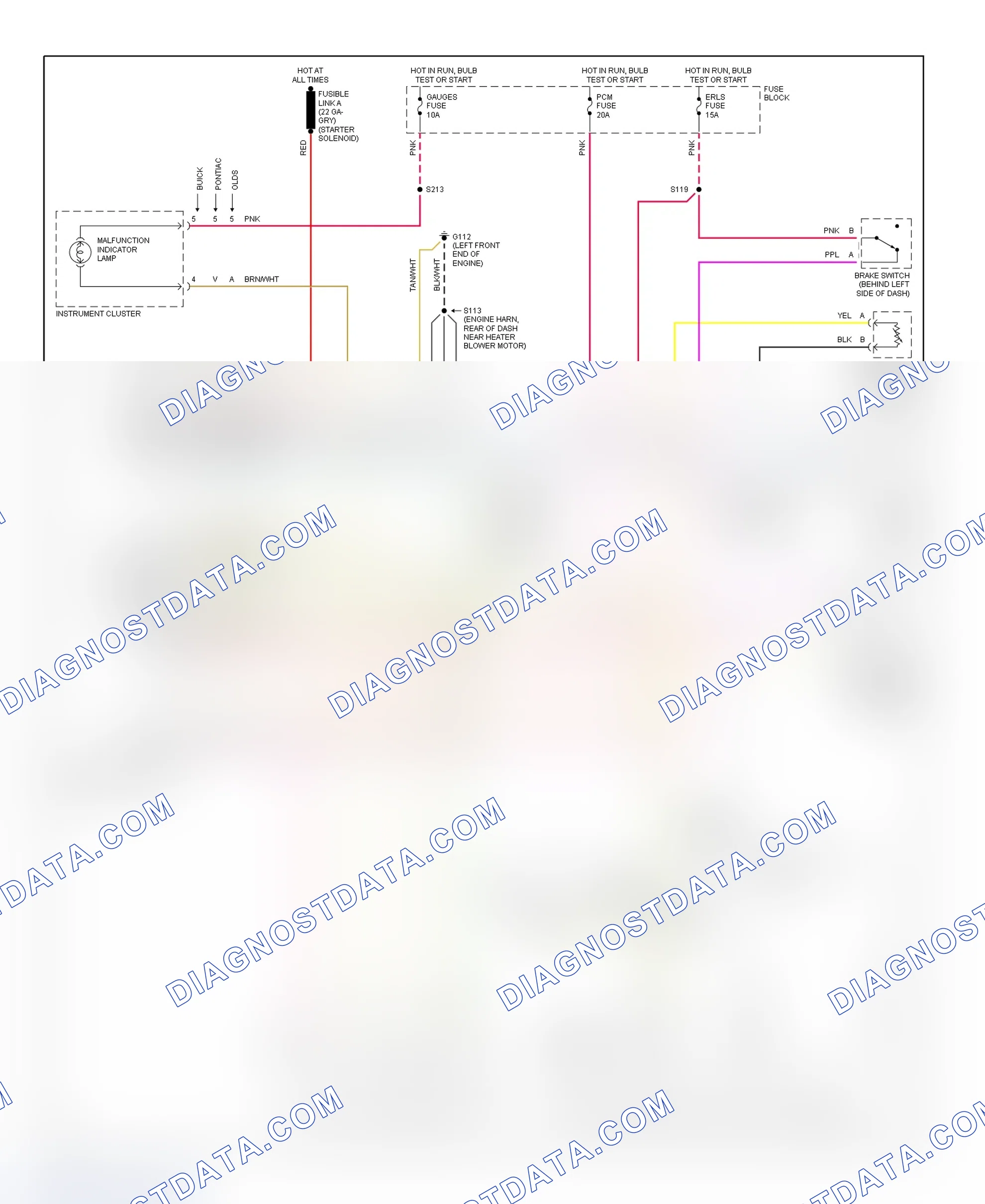 Scheme 140: 1995 "N" Body - 2.3L (Achieva, Grand Am & Skylark) Schematic
