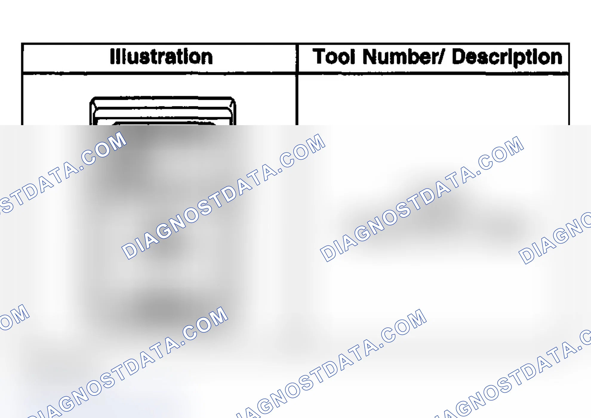 Scheme 11: Special Tools and Equipment