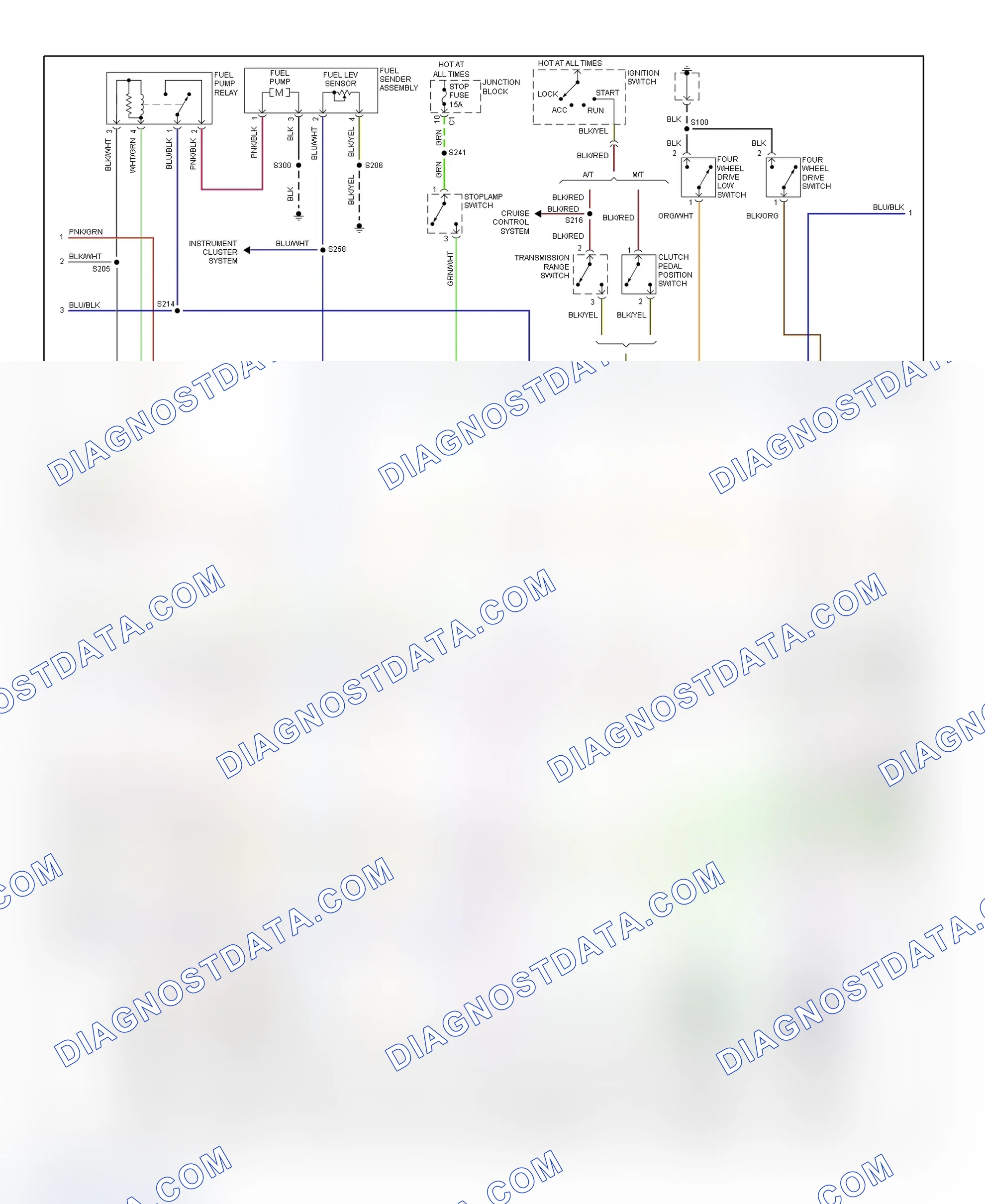 Scheme 183: PCM Wiring Diagram (Tracker - 2.0L - 2 Of 3)