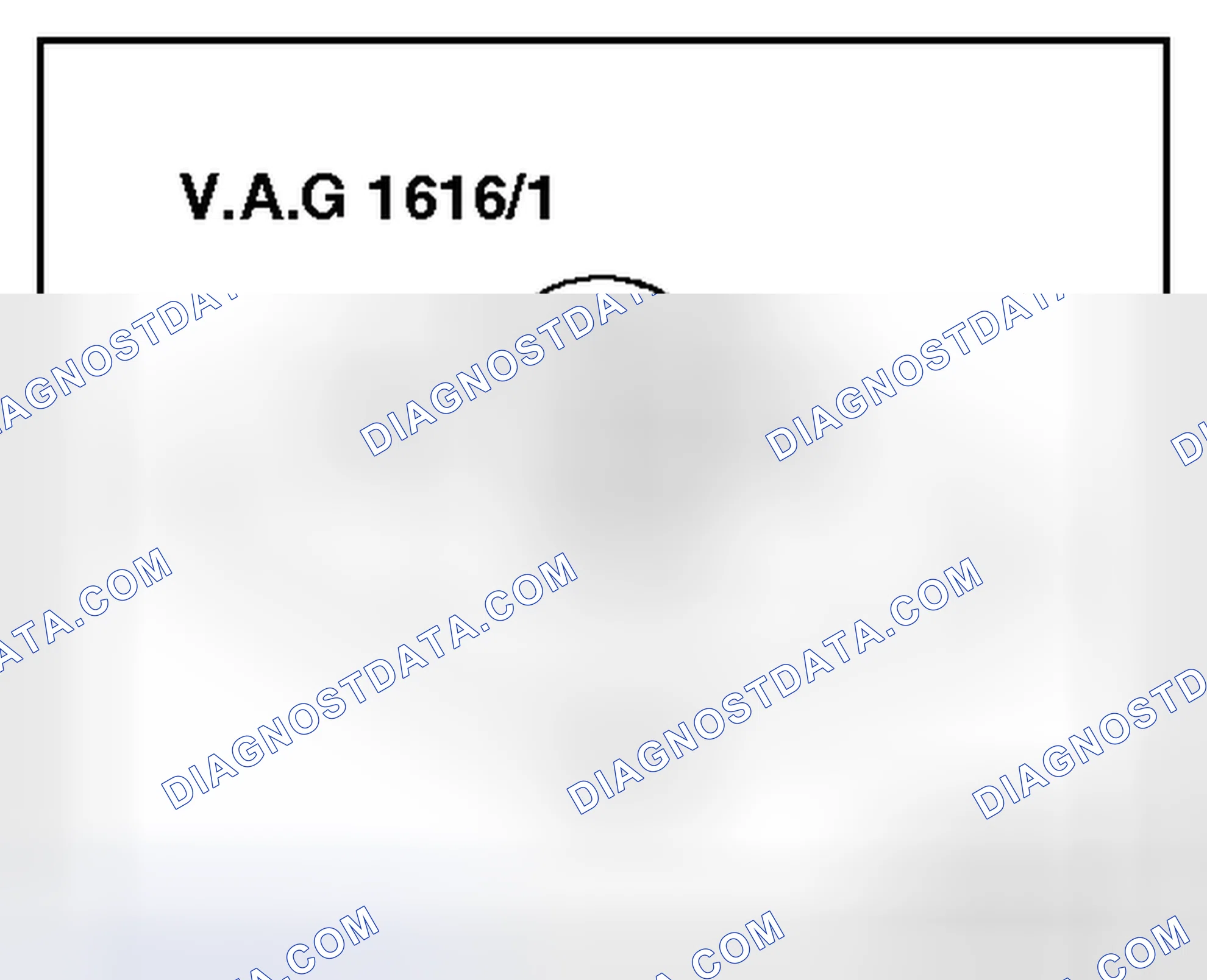 Scheme 61: PULLER V.A.G 1616/1 (FOR SANDEN A/C COMPRESSORS)