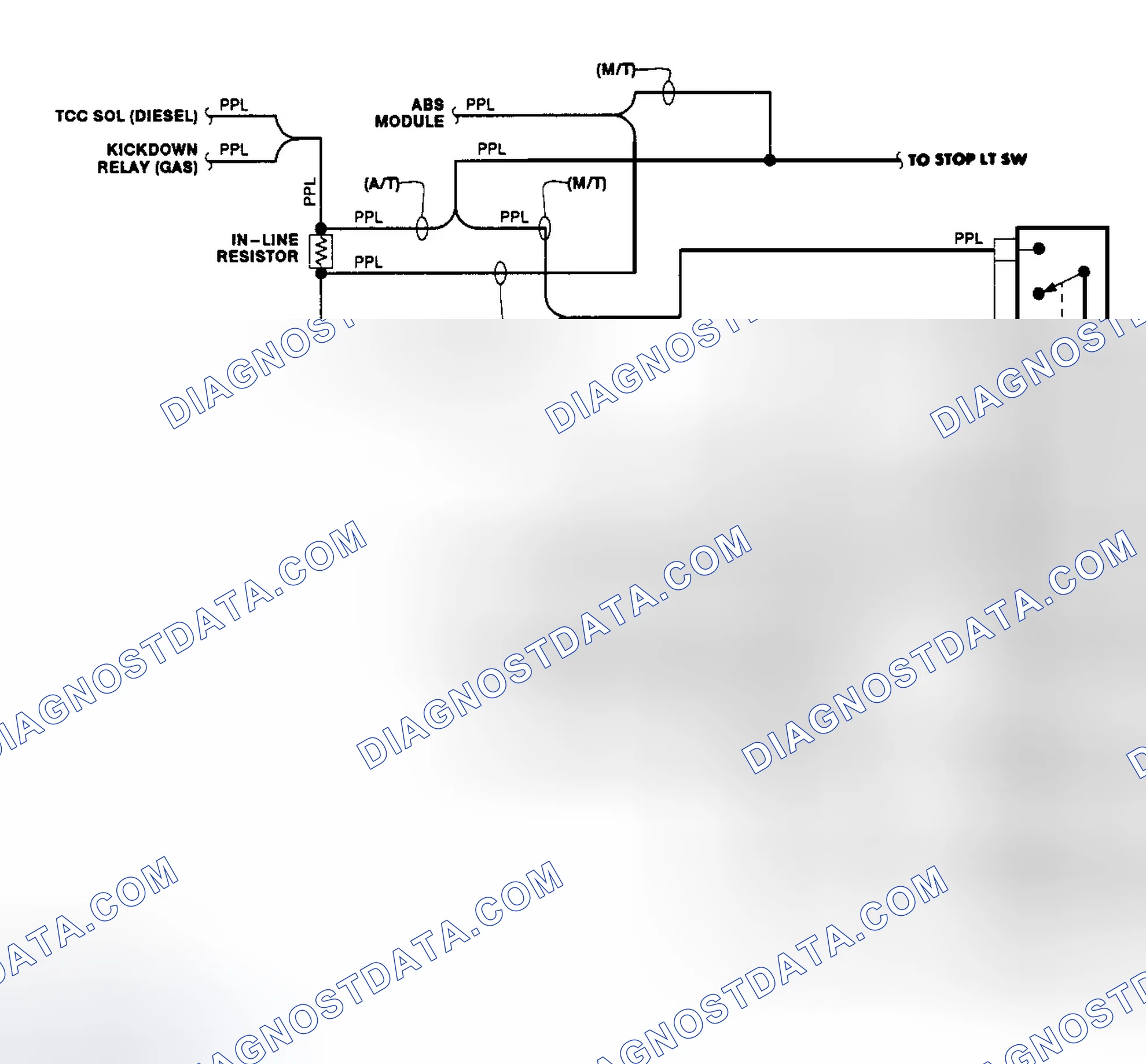 Scheme 4: Transfer Case Circuit (1990)