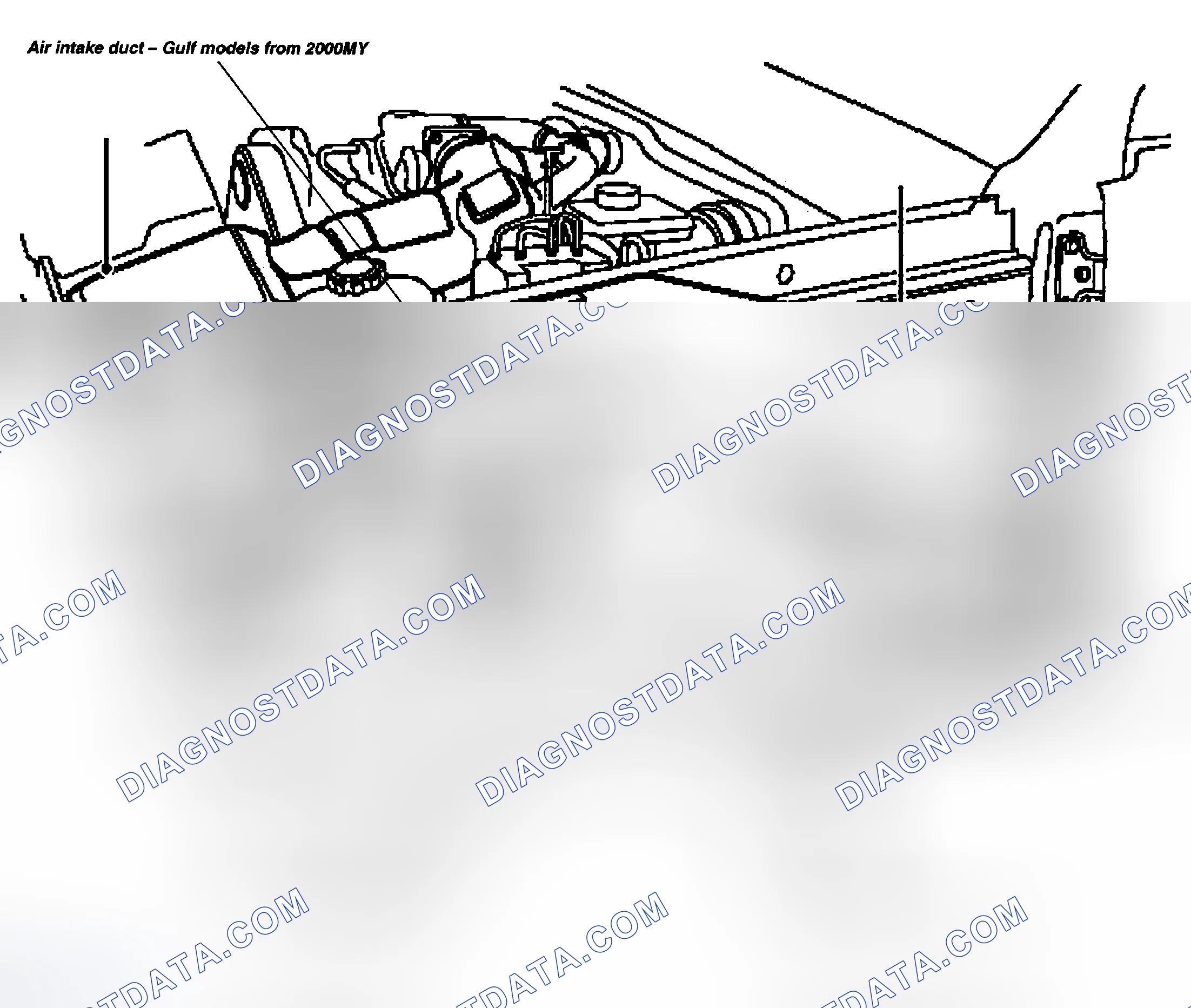 Scheme 47: AIR INTAKE DUCT - GULF MODELS FROM 2000MY
