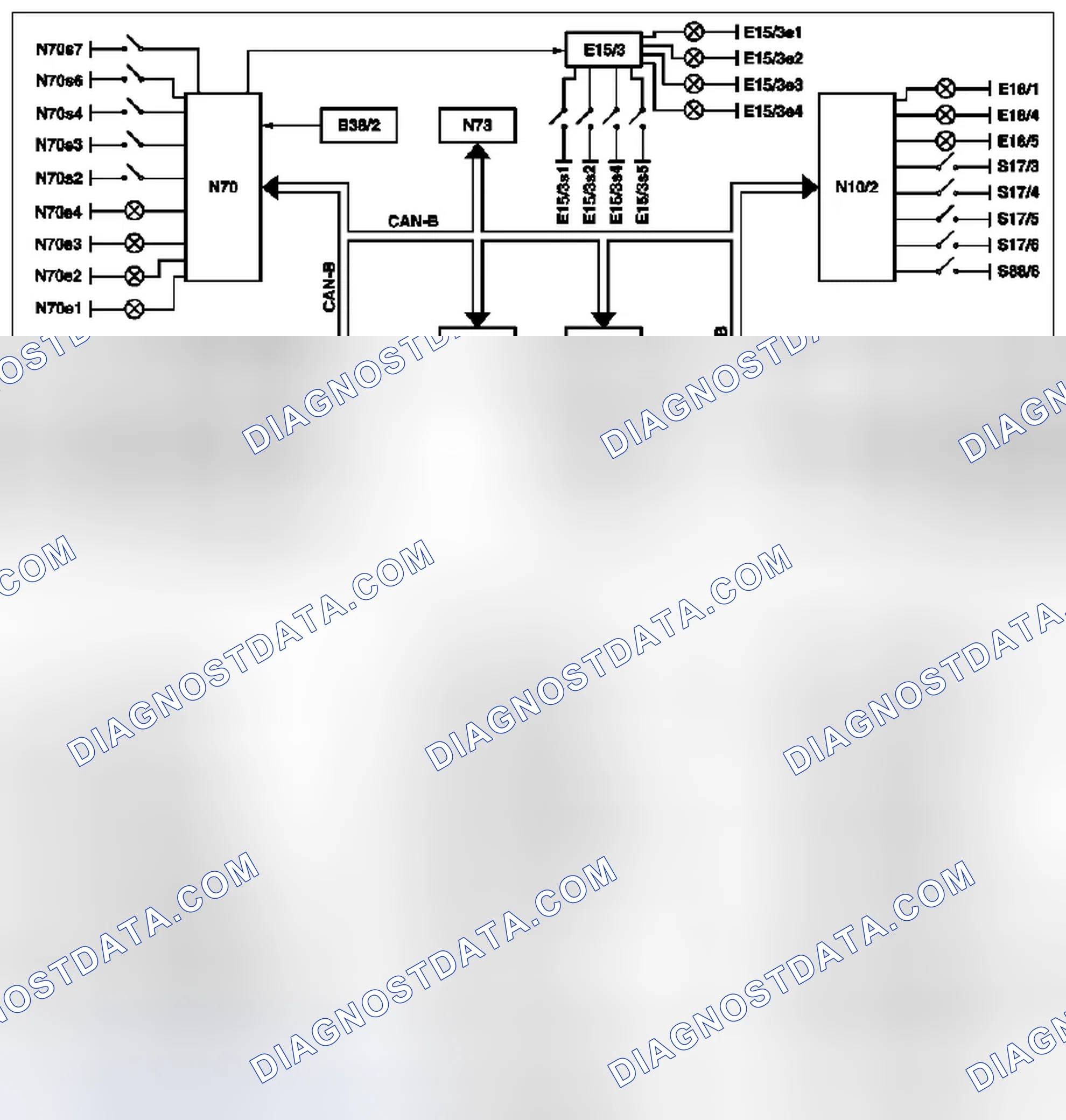 Scheme 8: Interior lighting (IBL), interlinkage of components - GF82.20-P-0002-02T