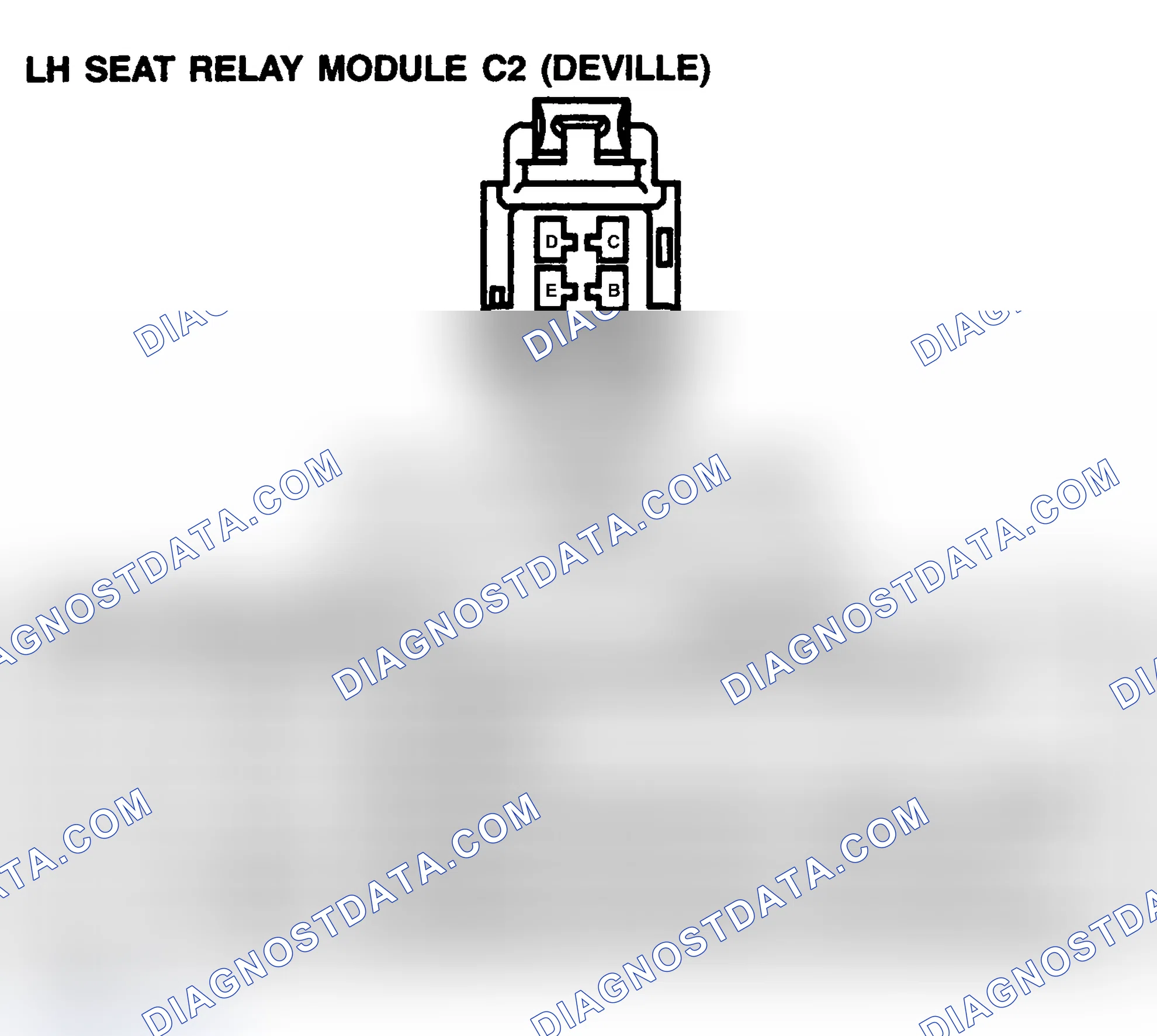 Scheme 218: SEAT RELAY MODULE C2 - LEFT-HAND (DEVILLE)