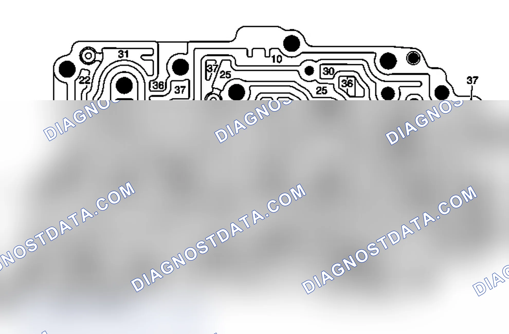 Scheme 104: Channel Plate - Control Valve Body Side