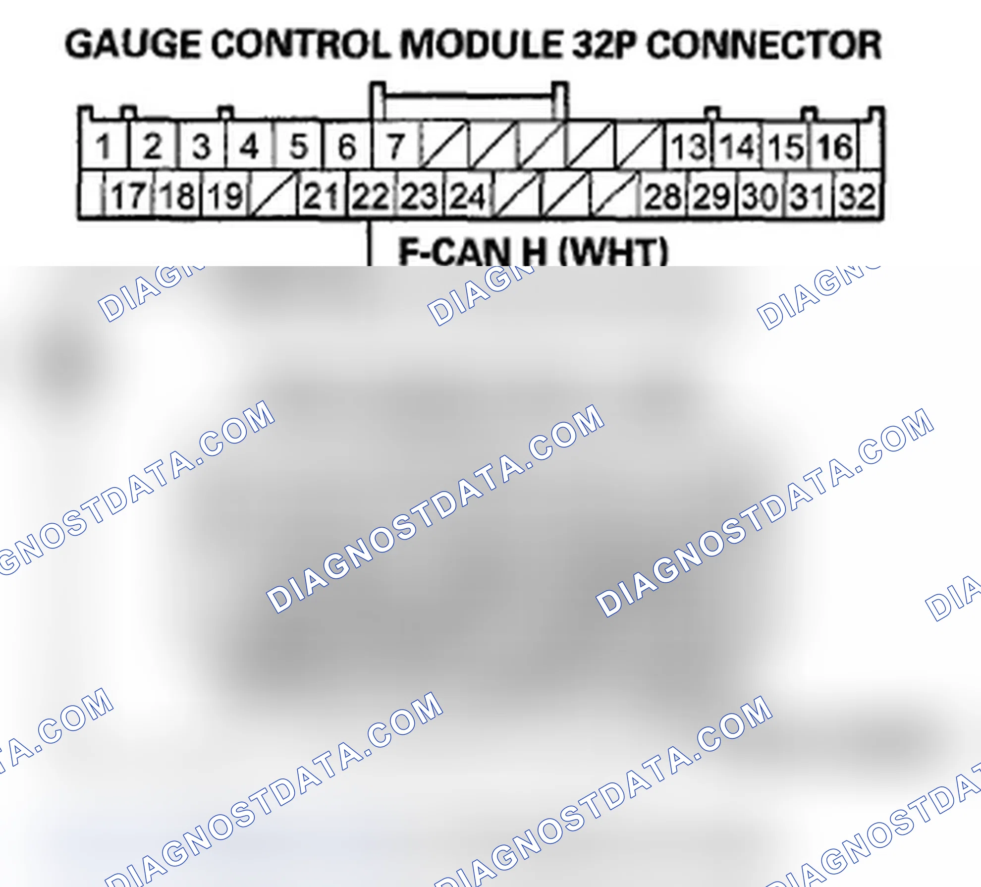 Scheme 208: DTC U0155: F-CAN Malfunction (PCM-Gauge Control Module)