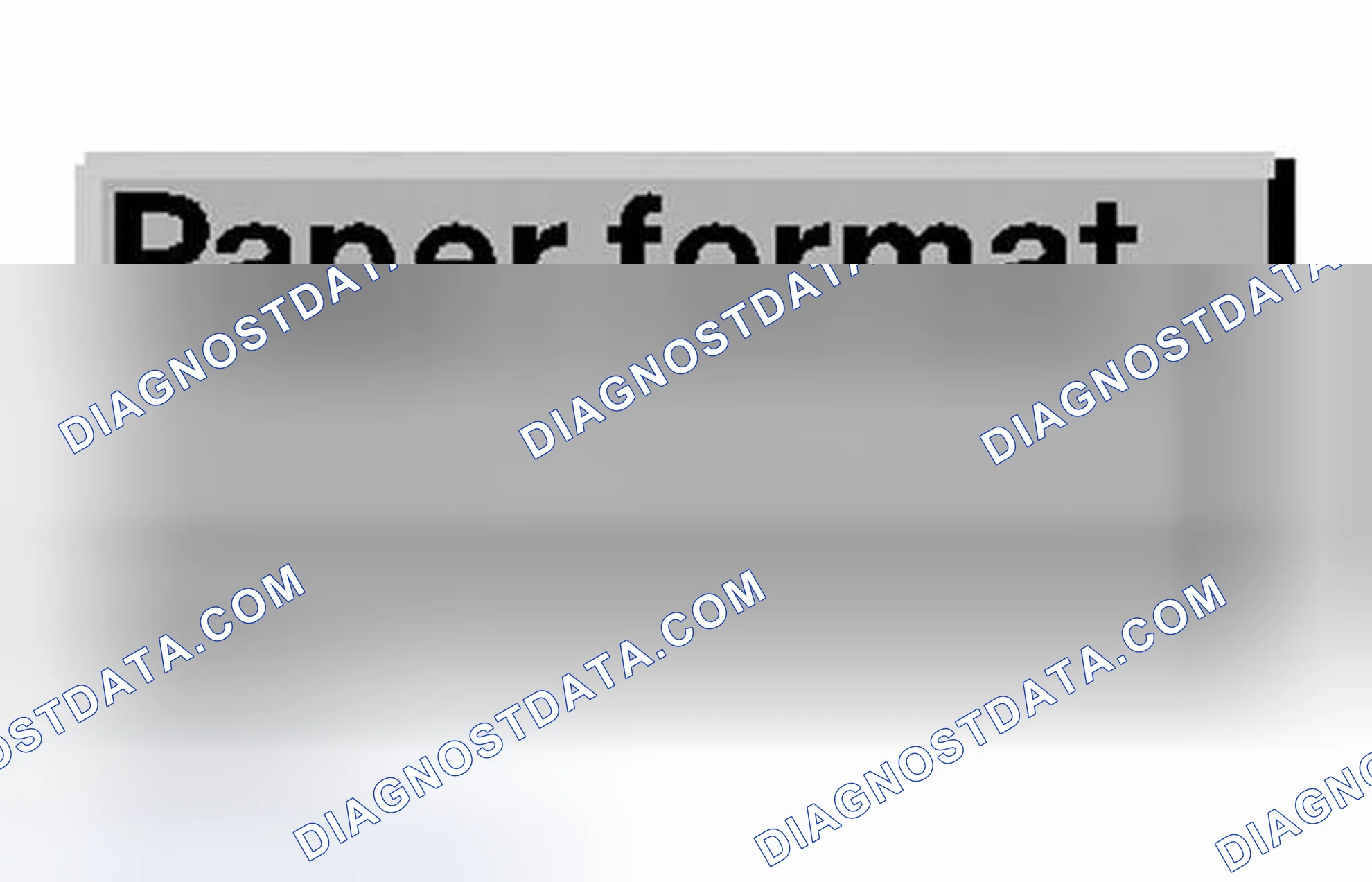 Scheme 573: Identifying Paper Format