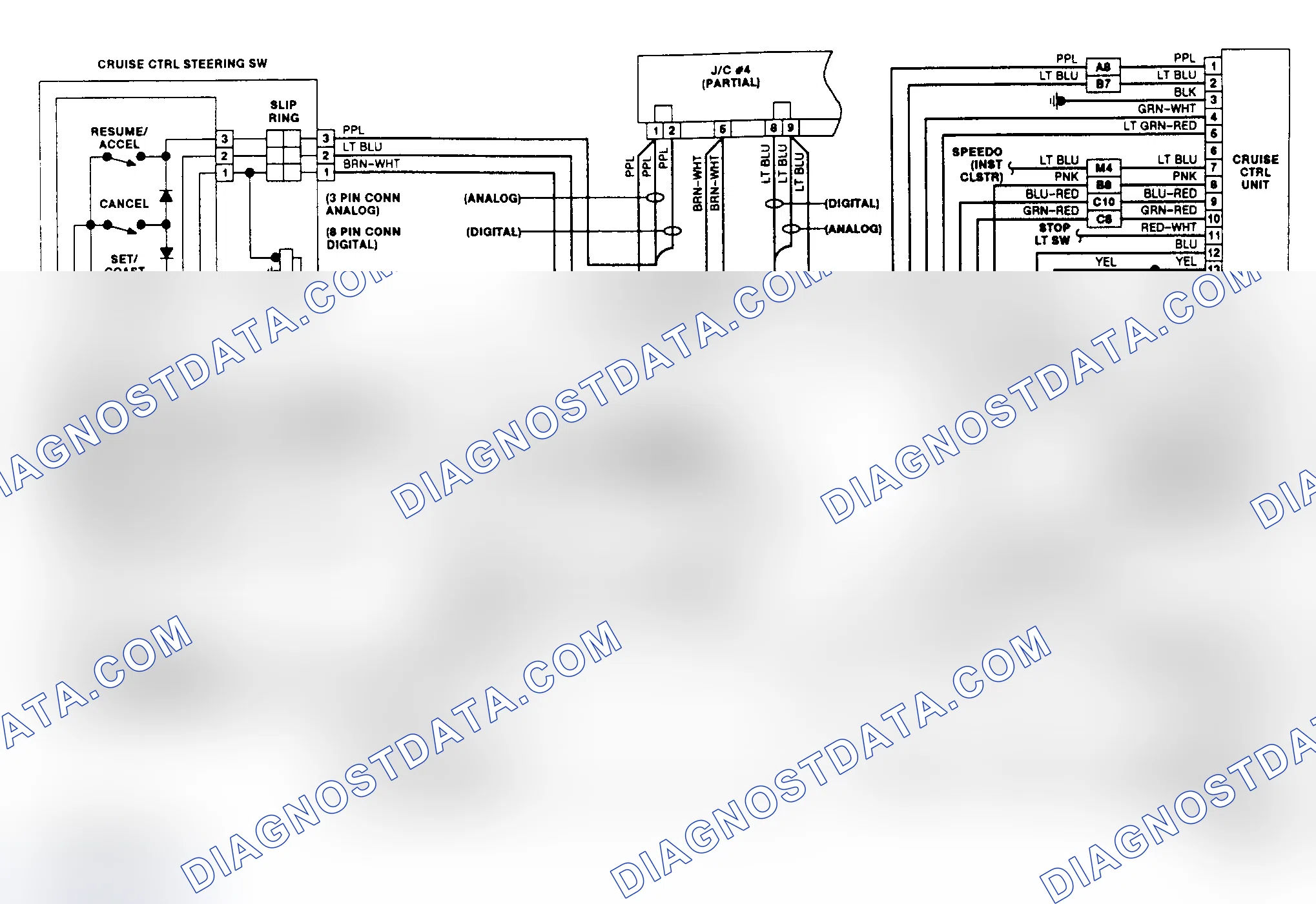 Fig. 12: Cruise Control System Schematic (1991 Maxima)
