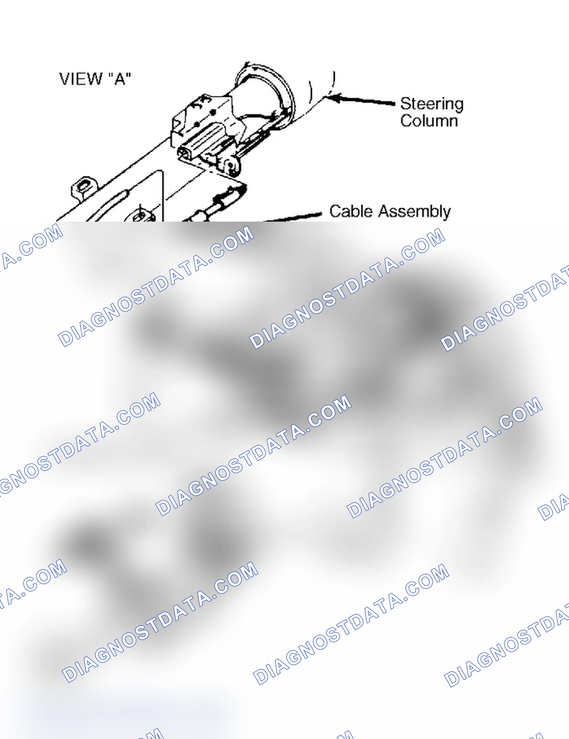 Scheme 67: Typical A & W Body Park/Lock Control Cable