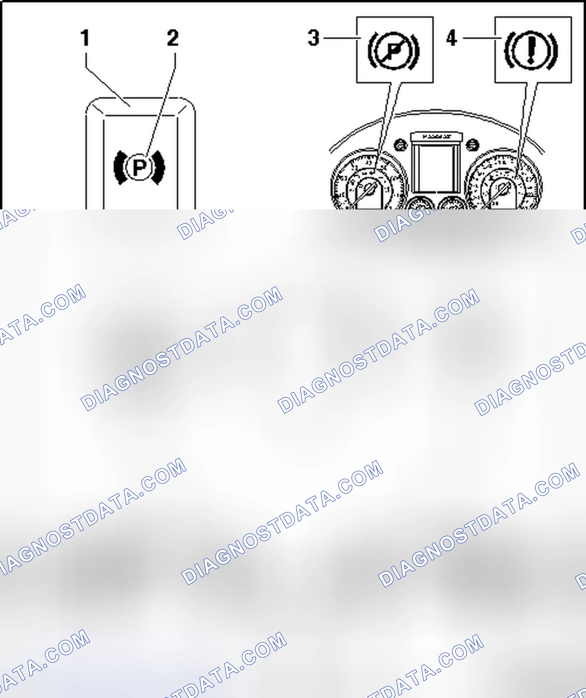 Scheme 70: ELECTROMECHANICAL PARKING BRAKE COMPONENT OVERVIEW