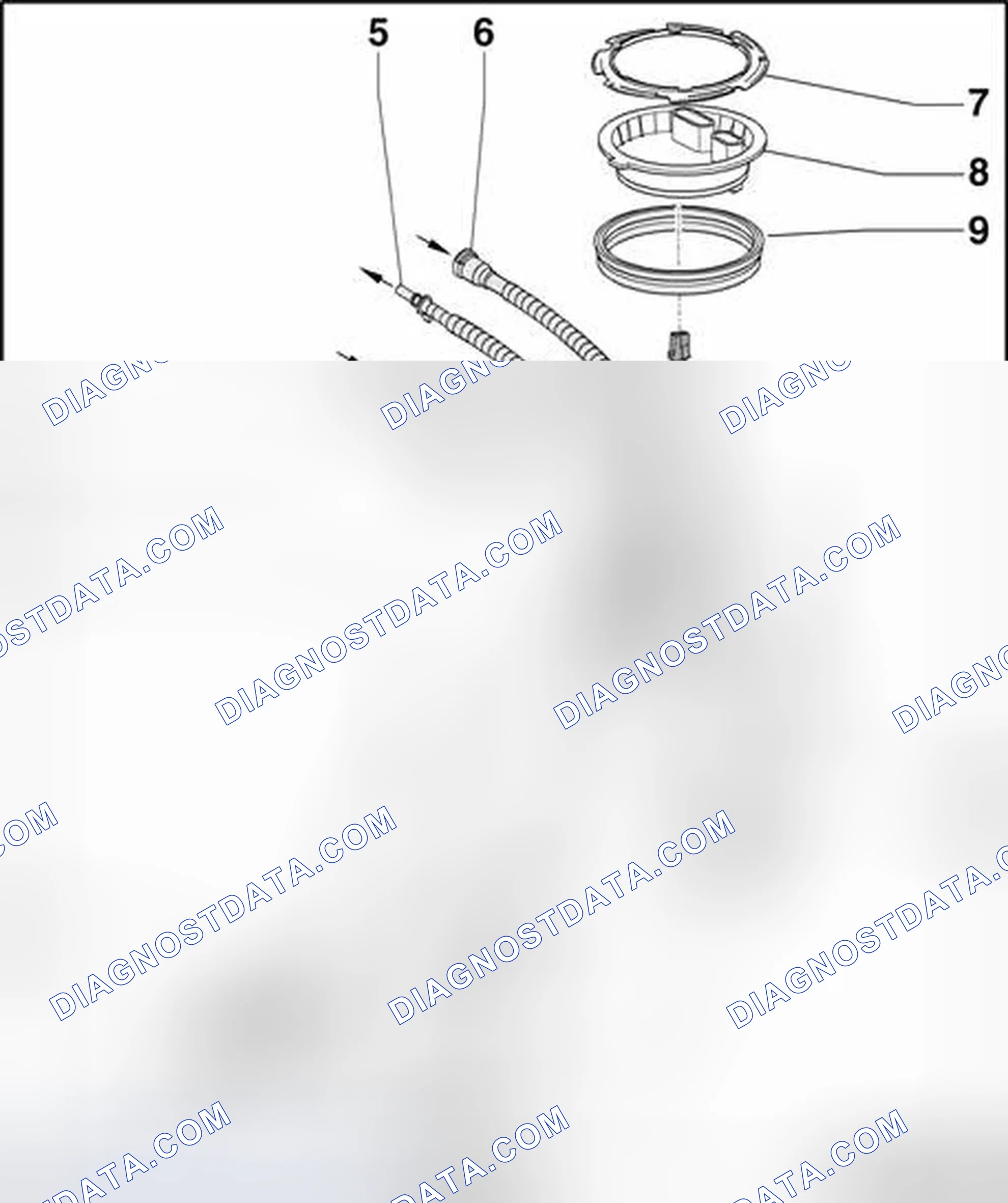 Scheme 3: Left fuel delivery unit with Transfer Fuel Pump (FP) G6 , Fuel Level Sensor G and Fuel Level Sensor