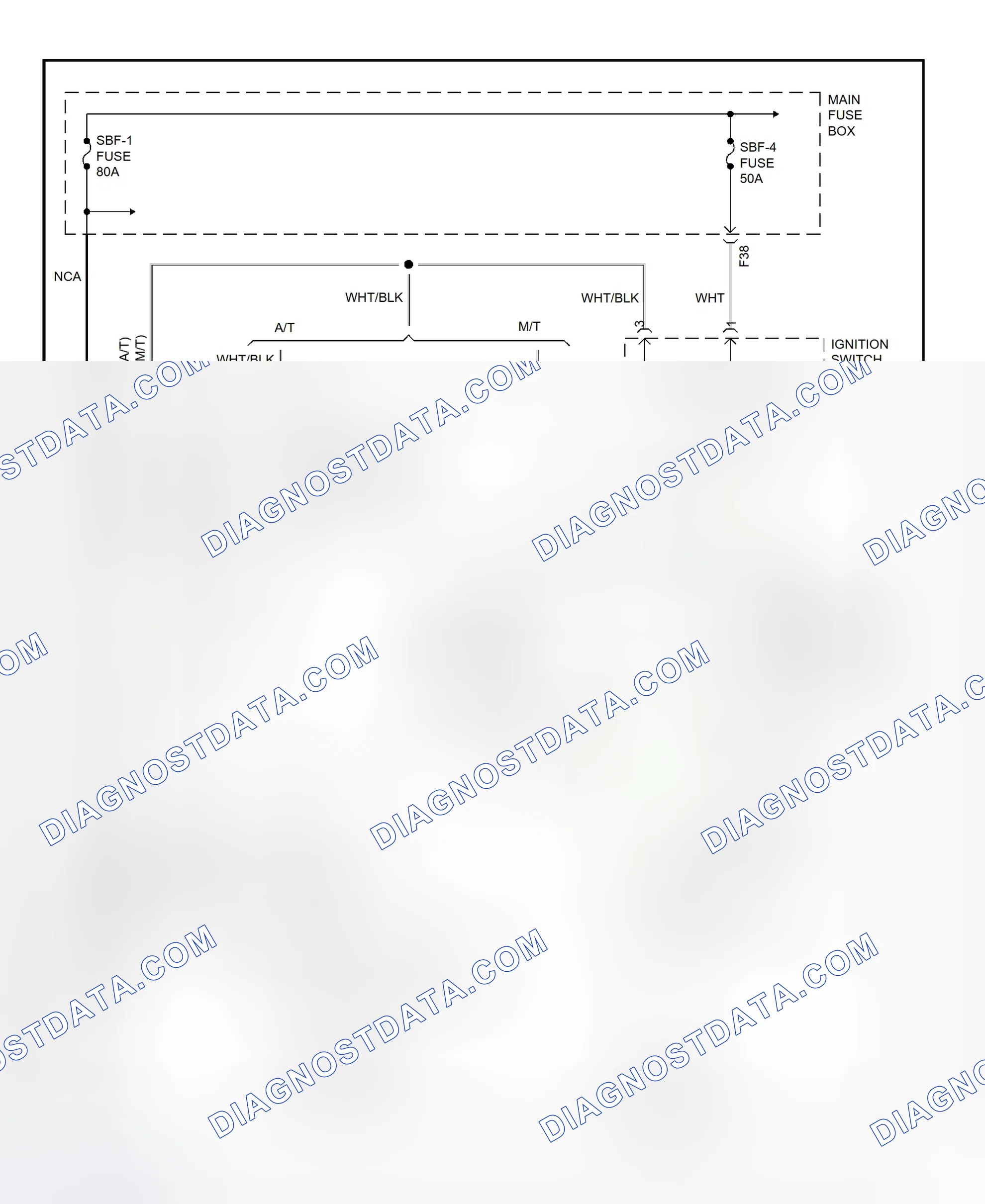 Scheme 16: Starting System Wiring Diagram (Impreza)