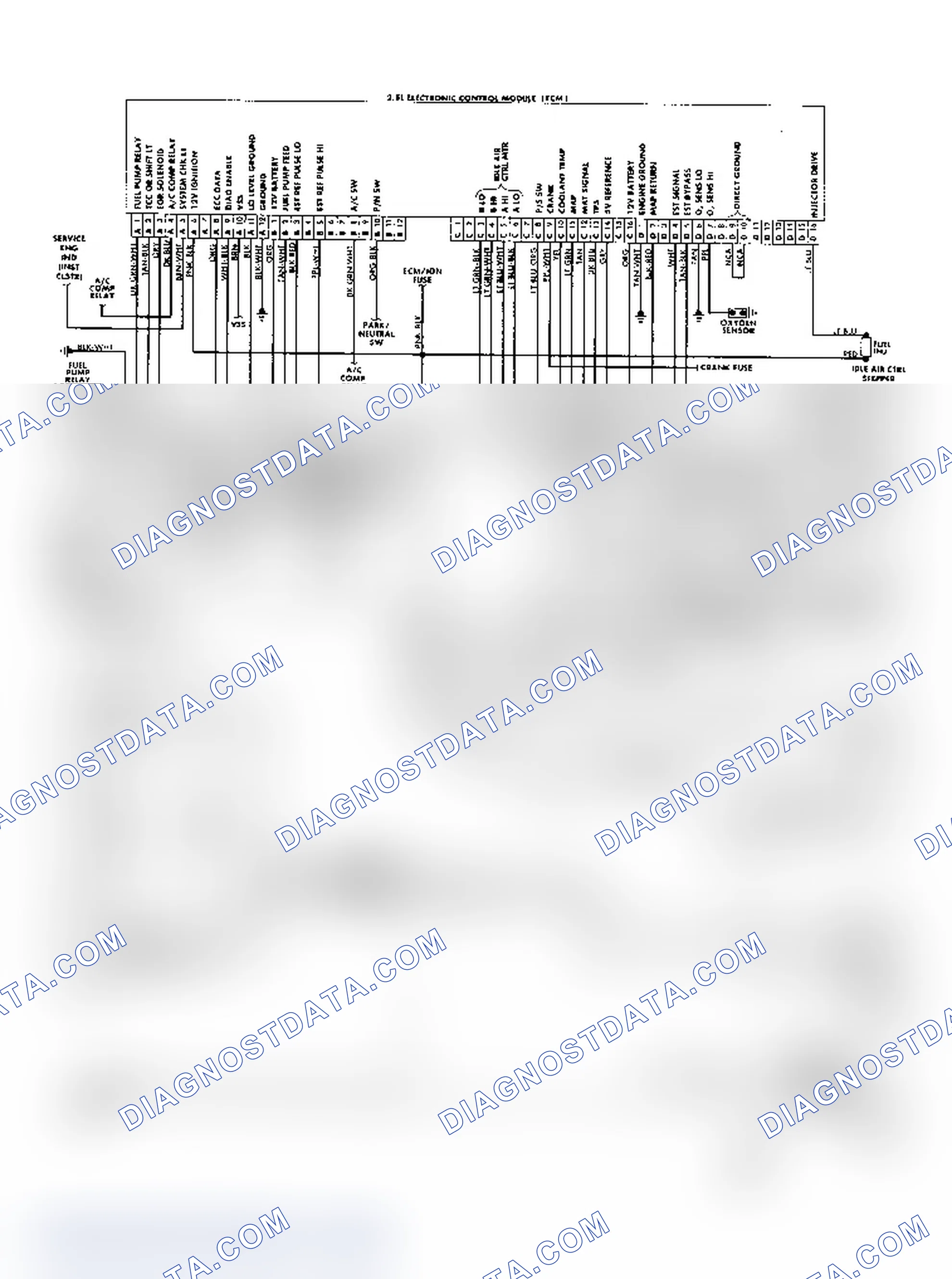 Scheme 155: "S/T" Series (2.5L) Wiring Diagram