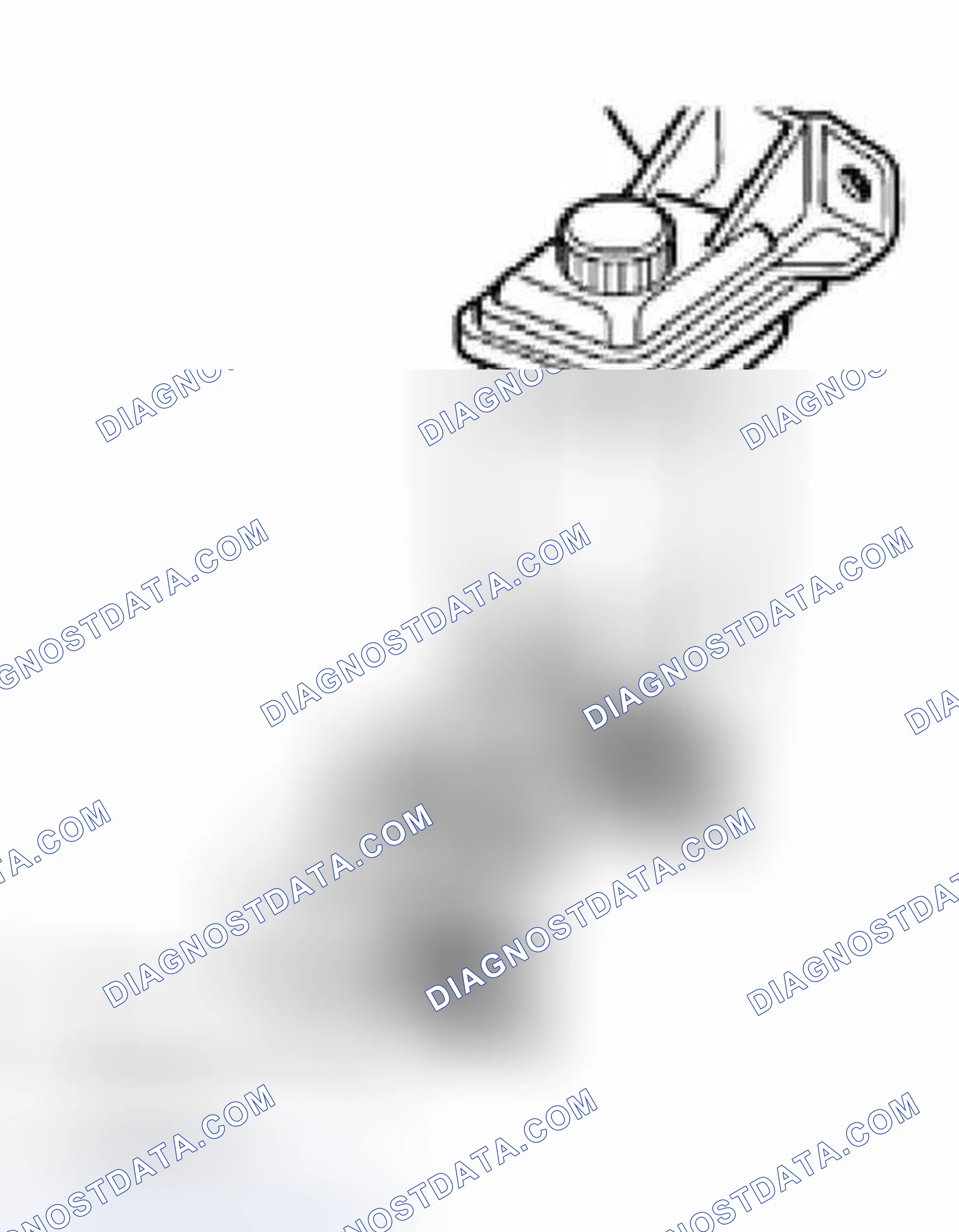 Scheme 2: Installation position, intake hose at power steering fluid reservoir, valid for all engines