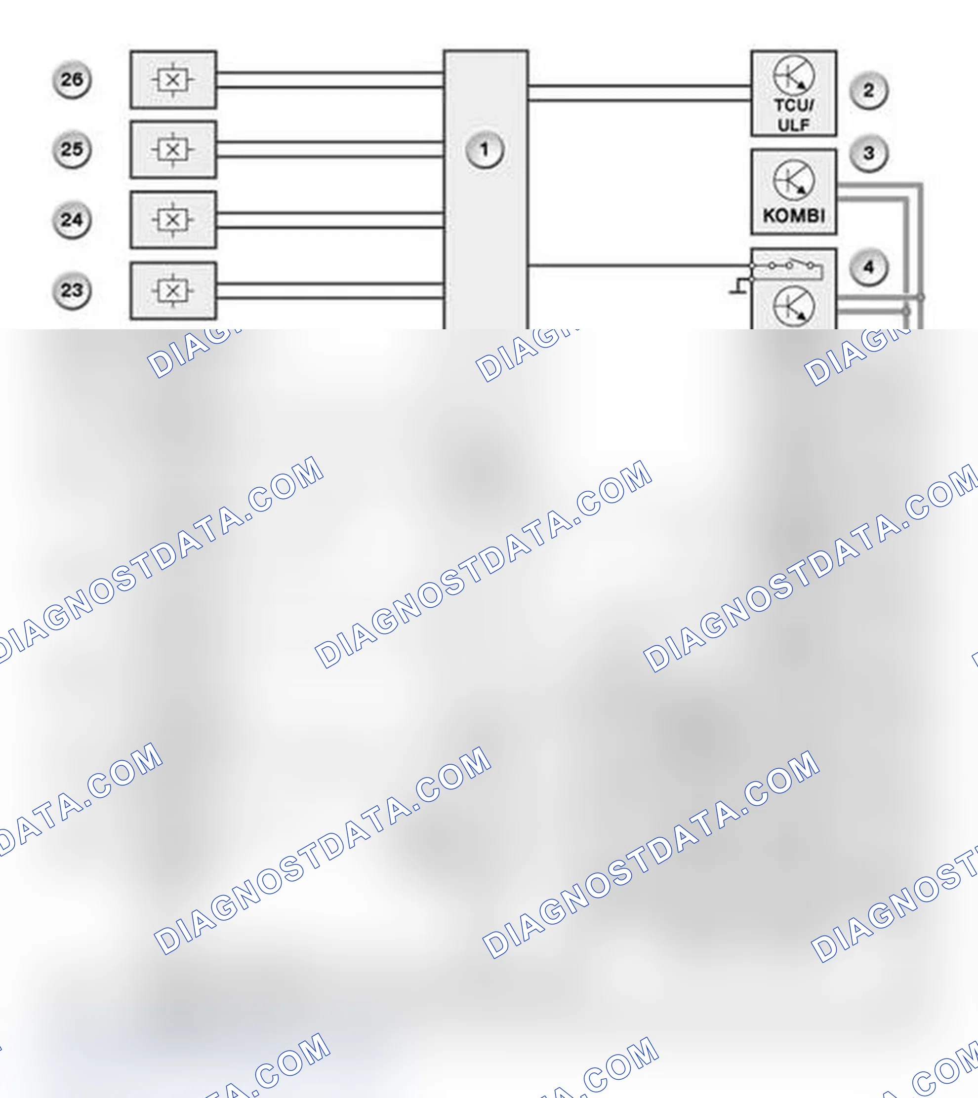 Scheme 27: System Circuit Diagram - E60, E61 Up To 09/2005 (All-Wheel Drive)