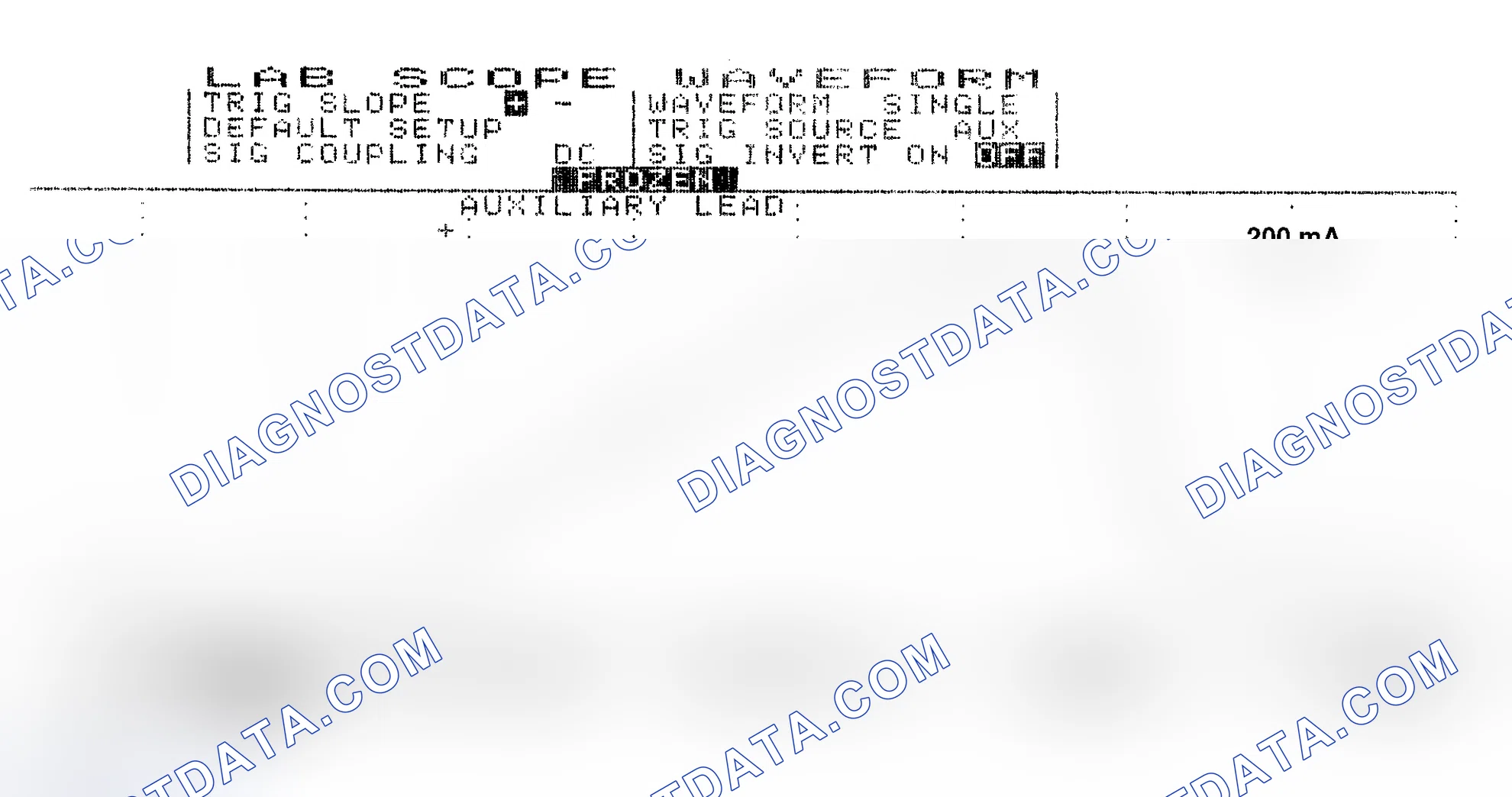 Scheme 13: Single Injector w/Normal Current Flow - Current Pattern