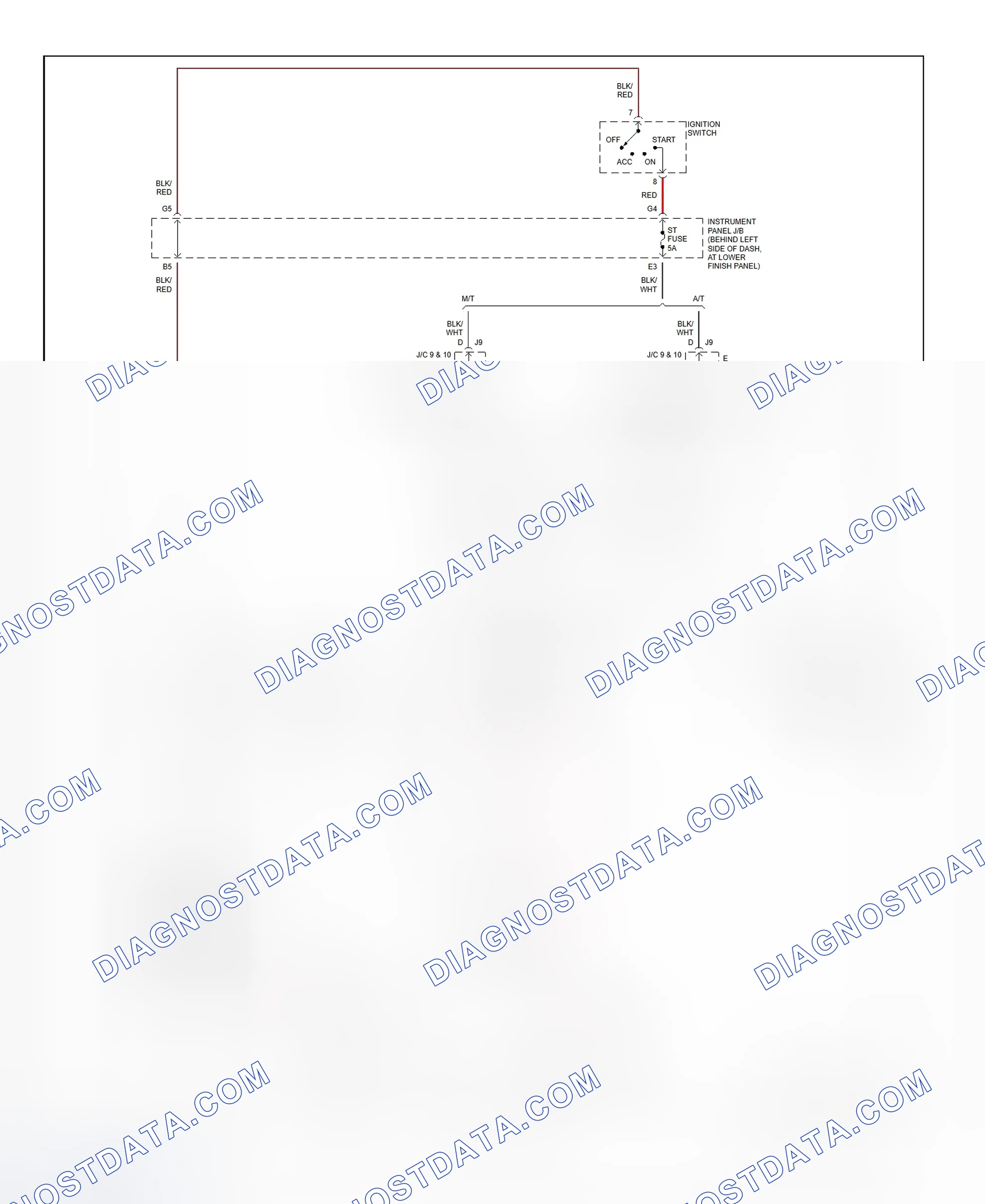 Fig. 24: Starting System Wiring Diagram (Corolla)